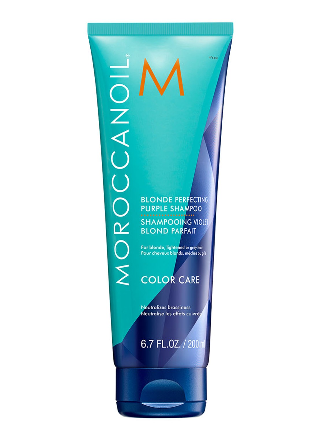 Moroccanoil Blonde Perfecting Purple Shampoo - zilvershampoo - voorkant 5 undefined
