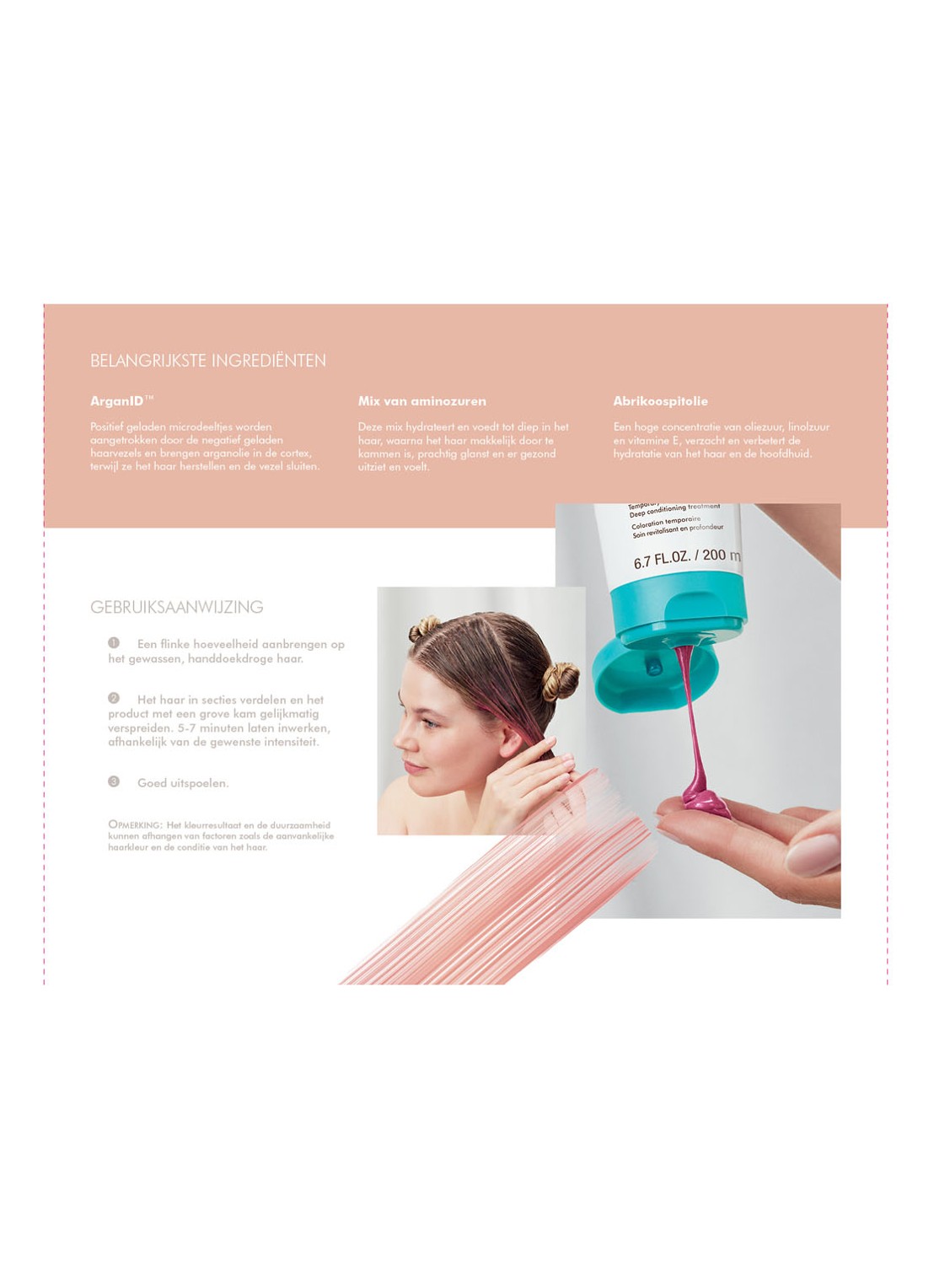 Moroccanoil Color Depositing Mask Bordeaux - verzorgend, uitwasbaar kleurmasker licht- tot donkerbruin haar - detail 5 bordeaux