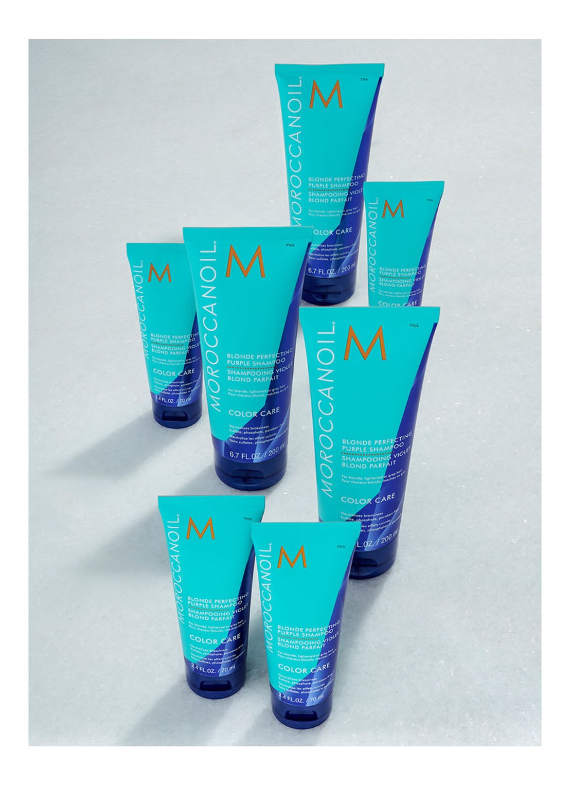 Moroccanoil Mini Blonde Perfecting Purple Shampoo - travel size - detail 3 undefined