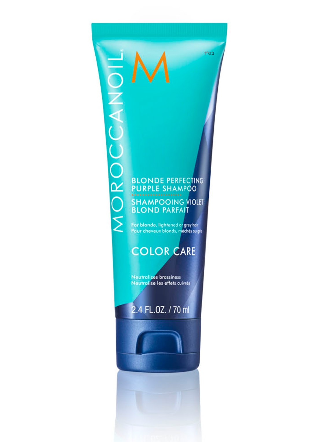 Moroccanoil Mini Blonde Perfecting Purple Shampoo - travel size - voorkant 2 undefined