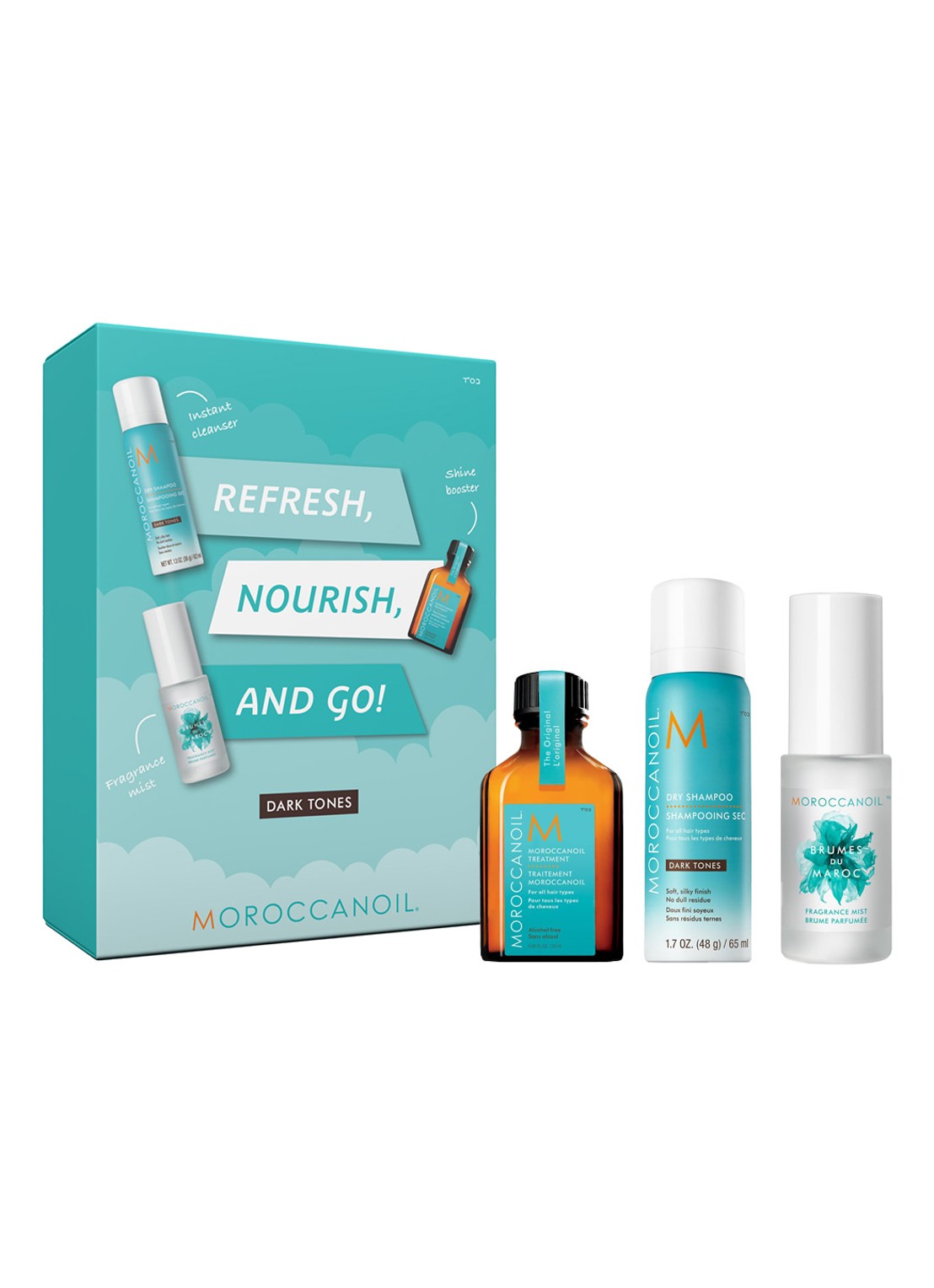 Moroccanoil Refresh, Nourish & Go Kit Dark Tones - verzorgingsset - voorkant 4 undefined