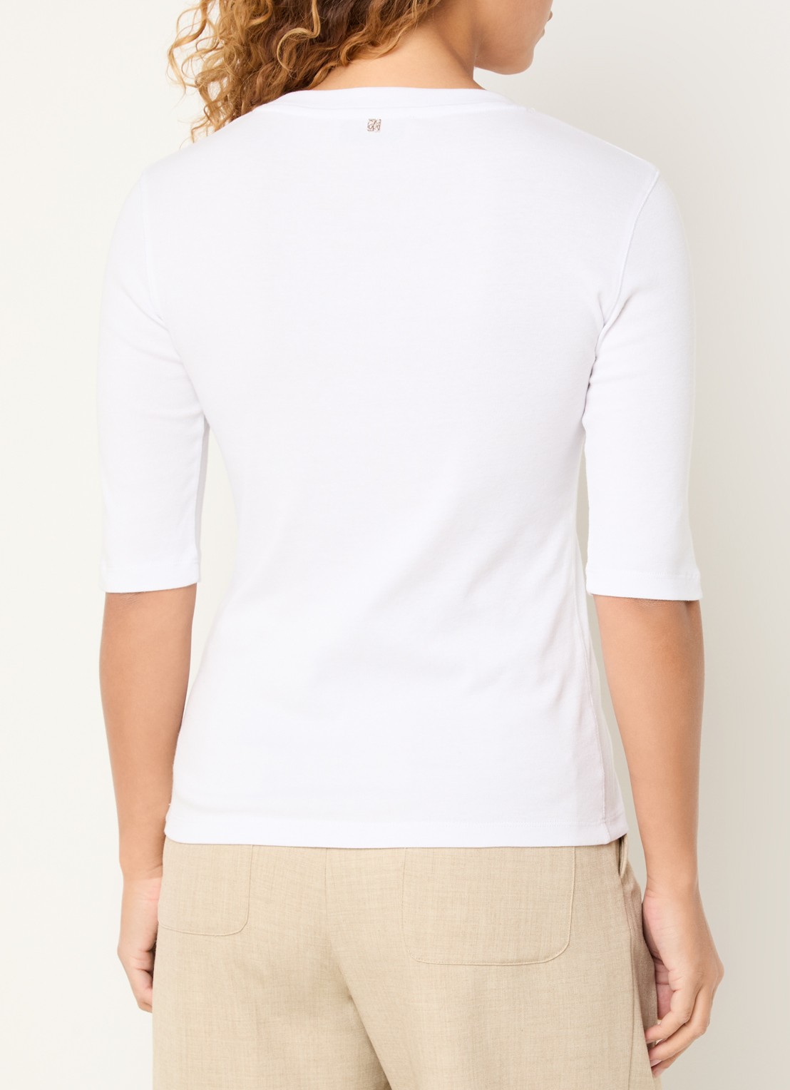 Mos Mosh Mali T-shirt met stretch - achterkant wit
