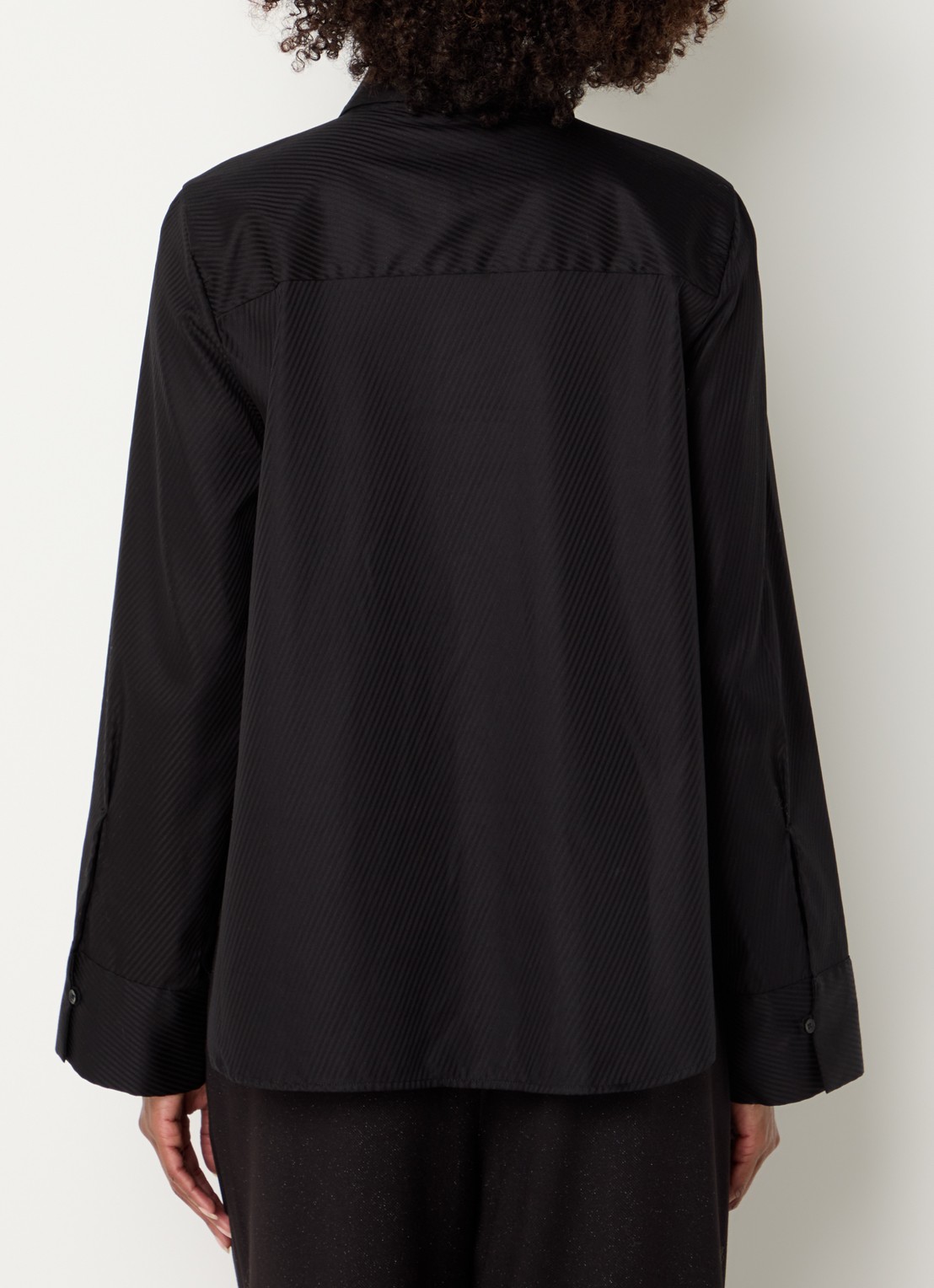 Mos Mosh MMAyen blouse met stropdas - achterkant zwart