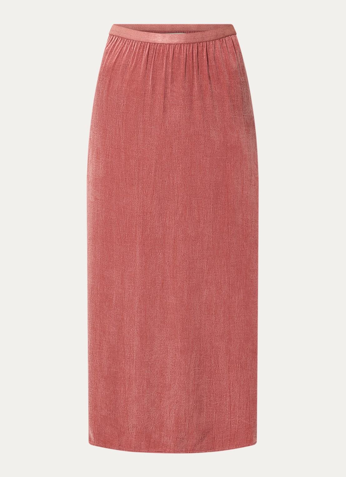 Mos Mosh MMBias Nadie midi rok met split - voorkant 2 oudroze