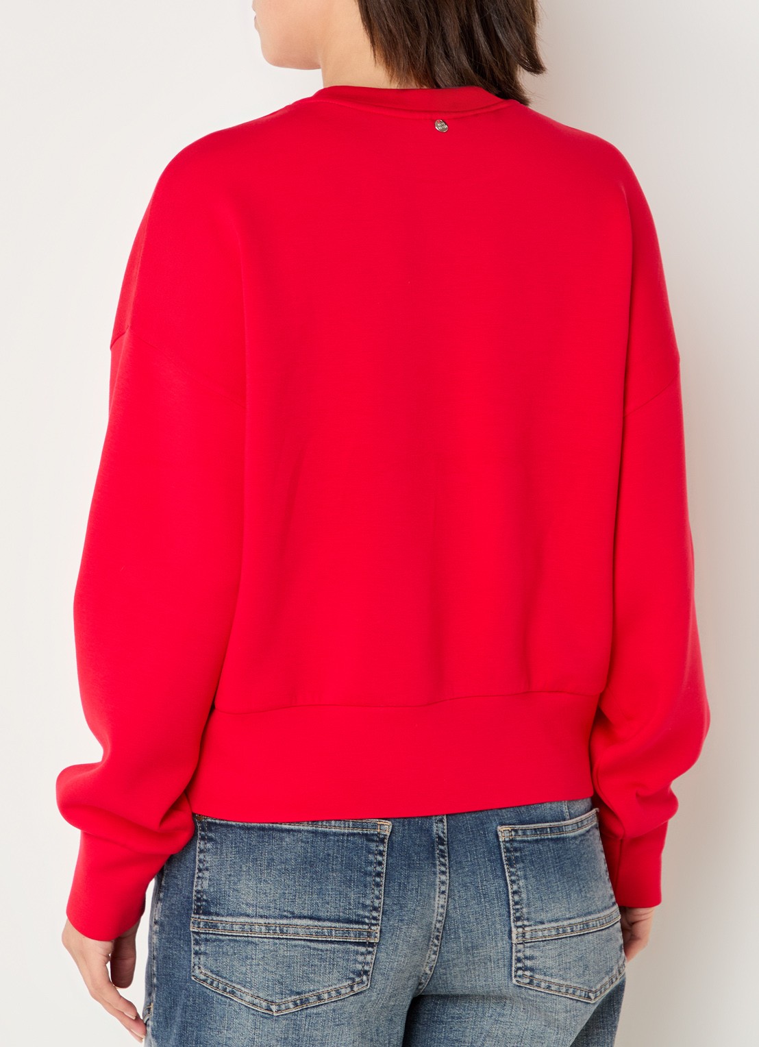 Mos Mosh MMCelli sweater met borduring - achterkant 4 rood