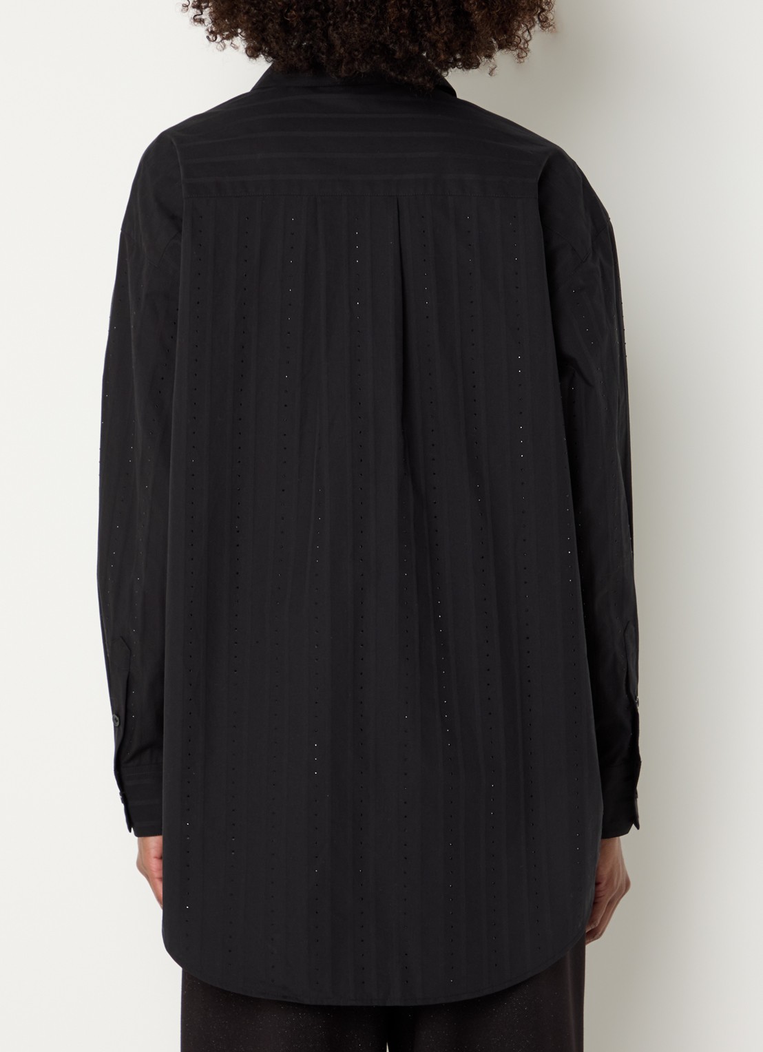 Mos Mosh MMDanika blouse met strass  - achterkant zwart