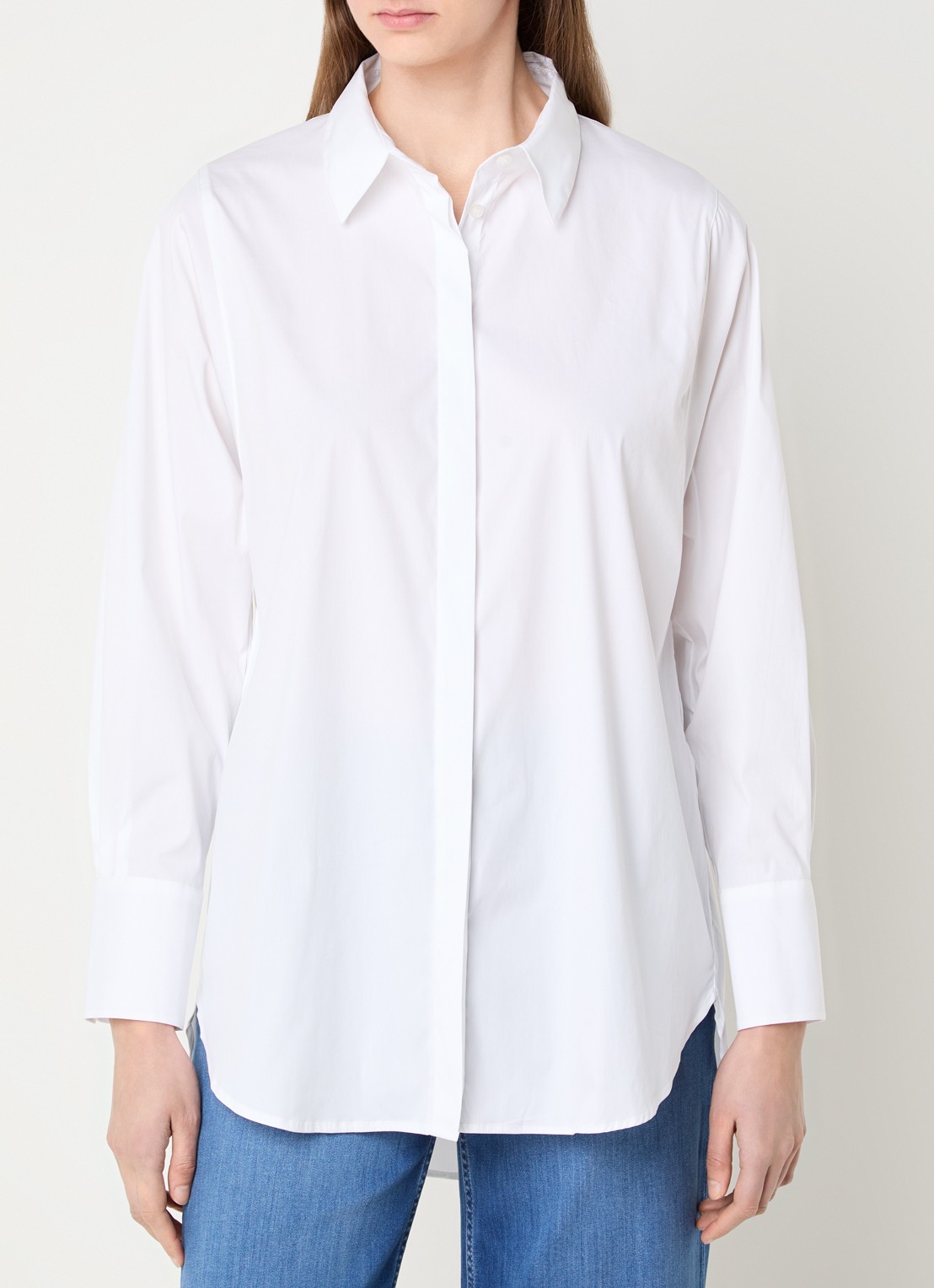 Mos Mosh MMEnola blouse met stretch - detail 4 wit