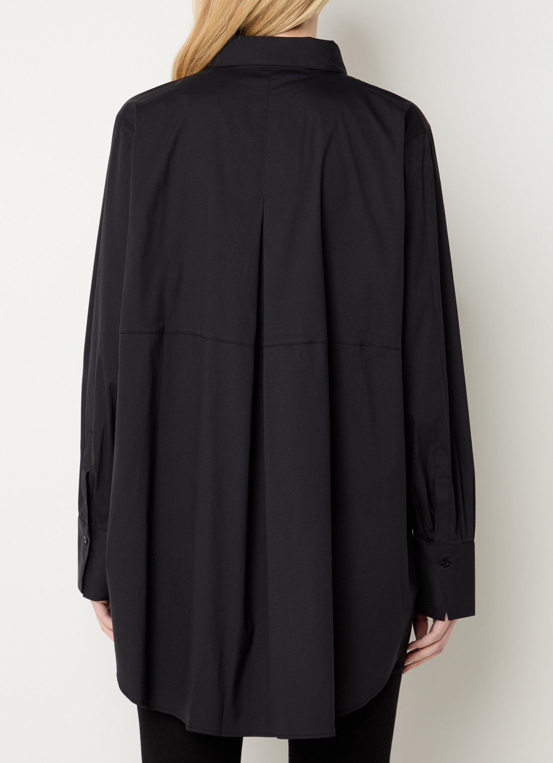 Mos Mosh MMEnola blouse met stretch - achterkant 3 zwart
