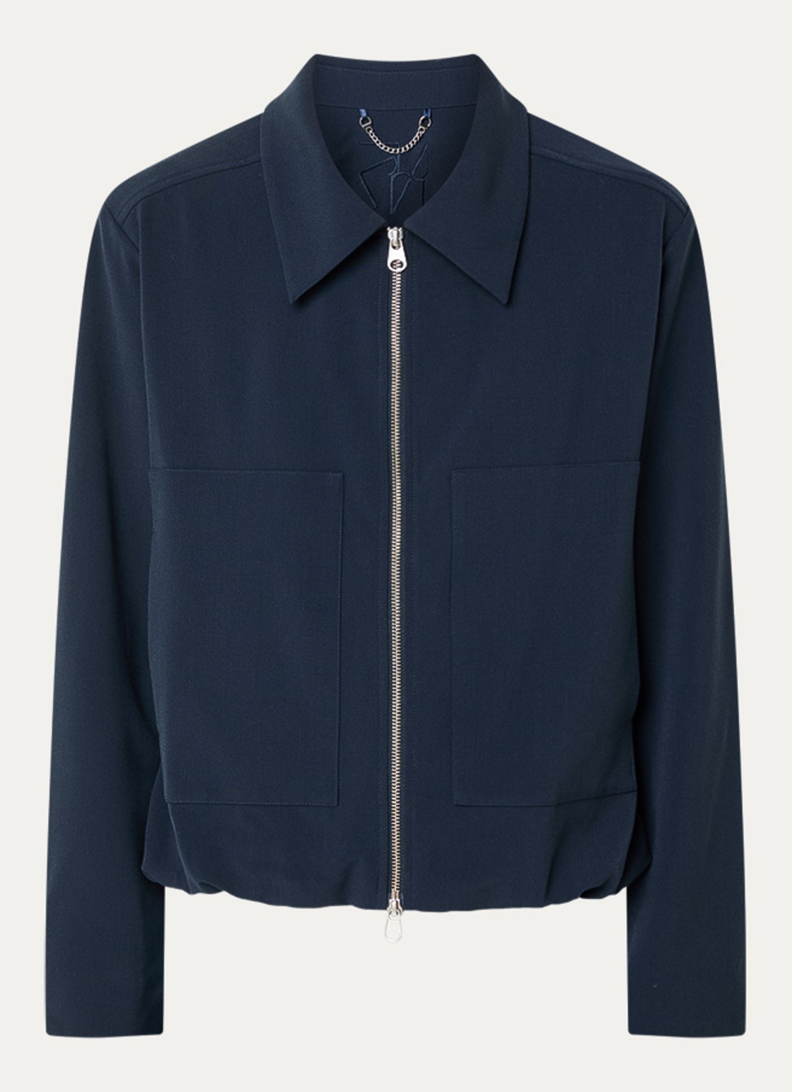 Mos Mosh MMKarmen Panama jack met kraag - voorkant 3 donkerblauw