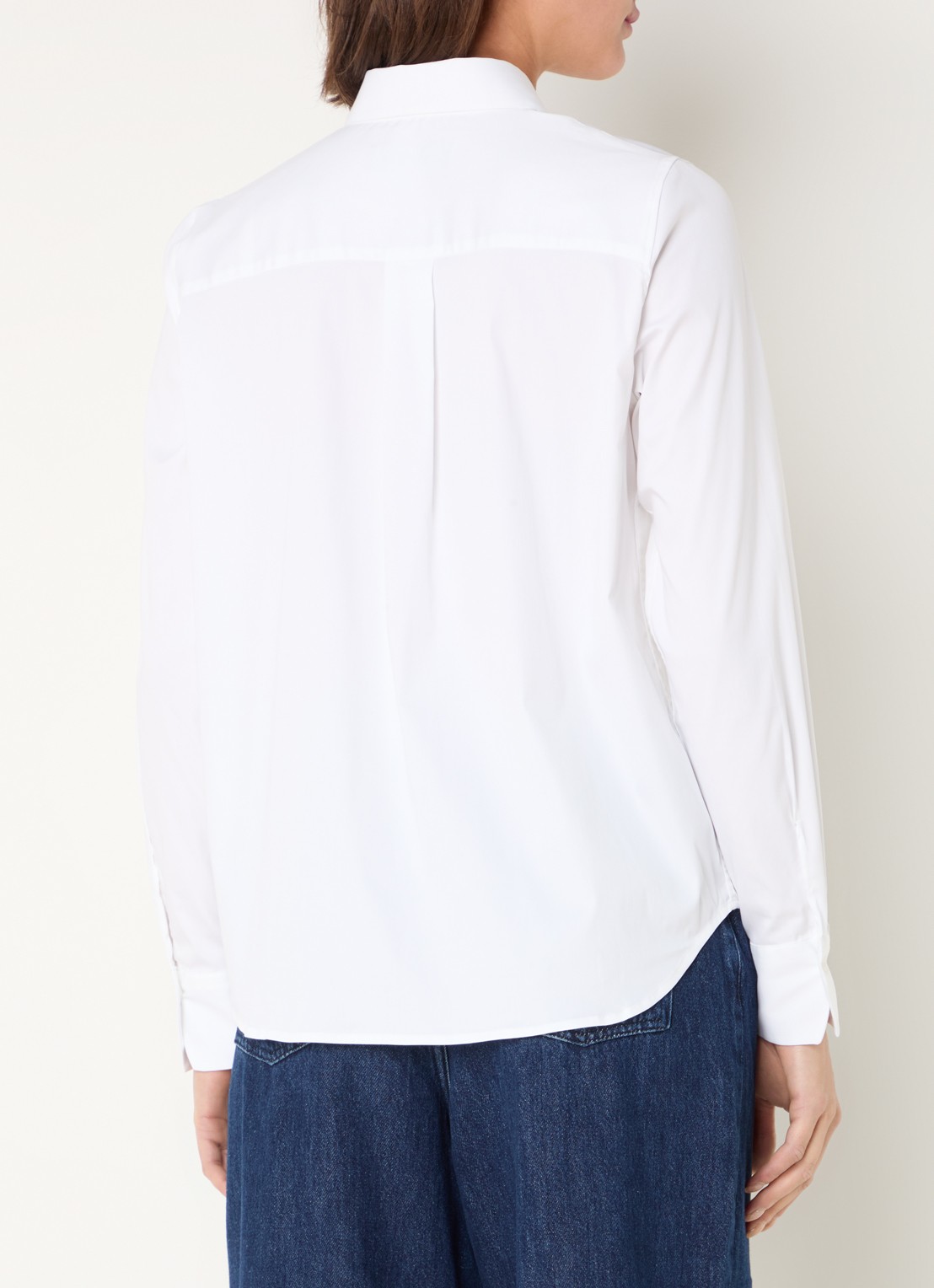 Mos Mosh MMMartina blouse met stretch - achterkant 2 wit