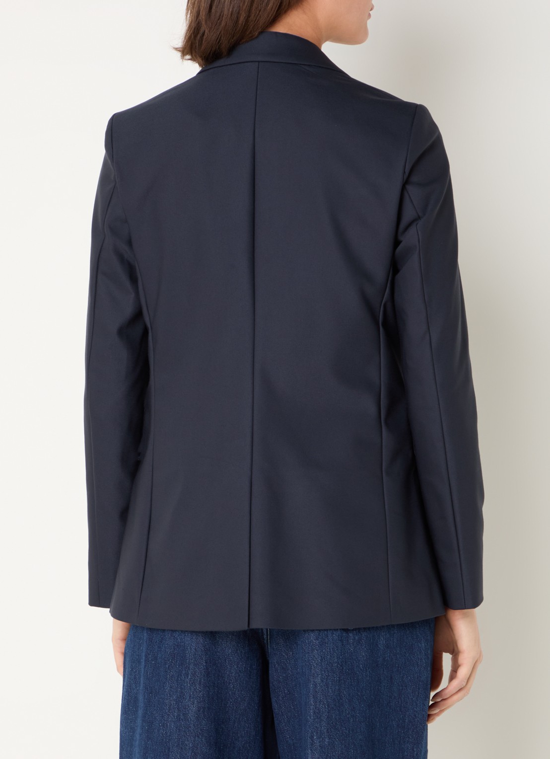 Mos Mosh MMMary Night blazer met klepzakken - achterkant 3 donkerblauw
