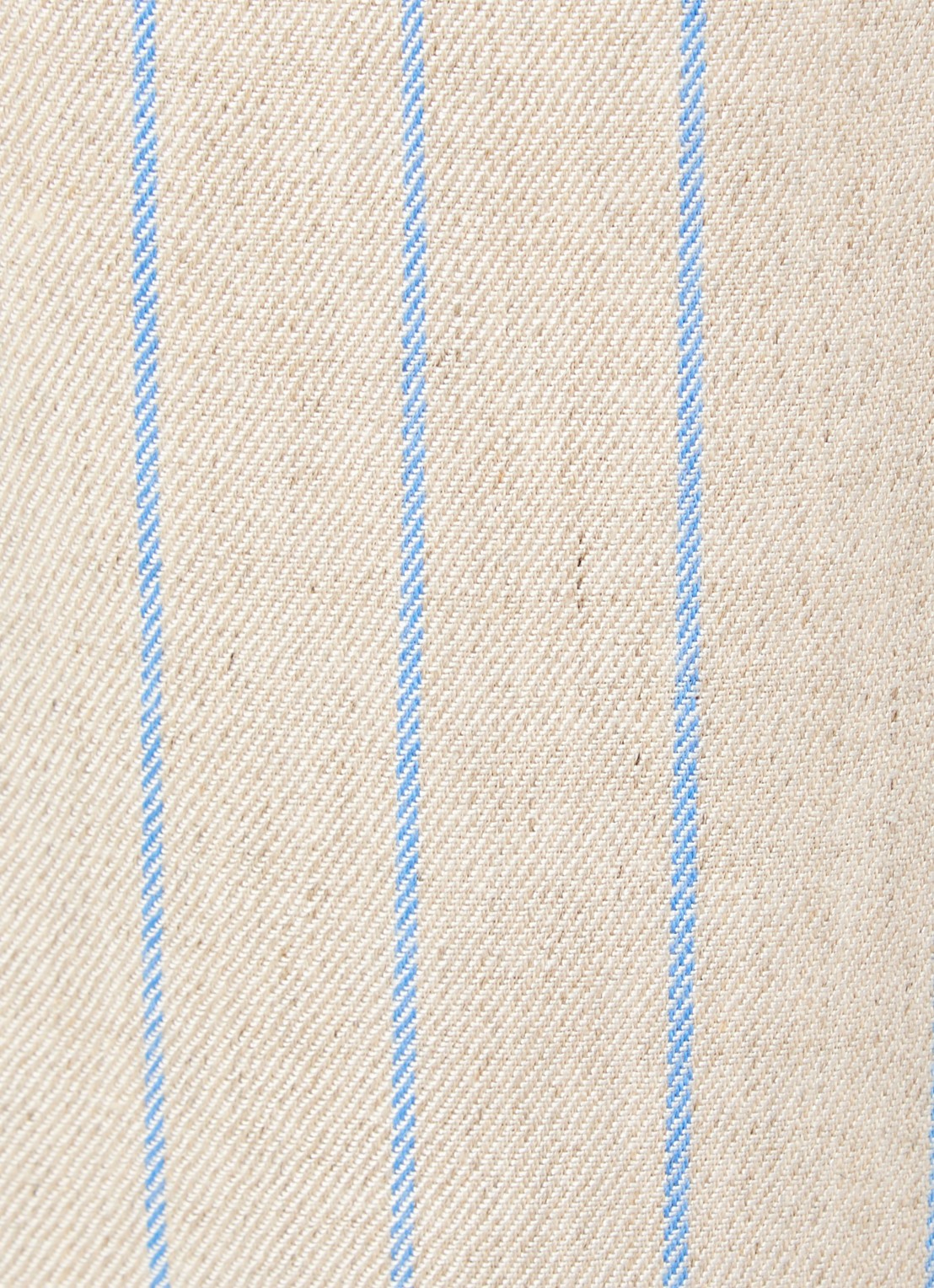 Mos Mosh MMMedina Miriam high waist wide fit pantalon in linnenblend met streepprint - detail 5 lichtblauw
