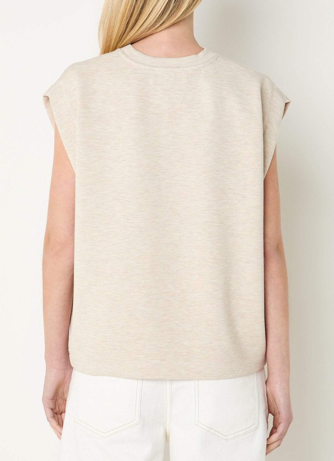 Mos Mosh MMNamara top met logo - achterkant 4 beige