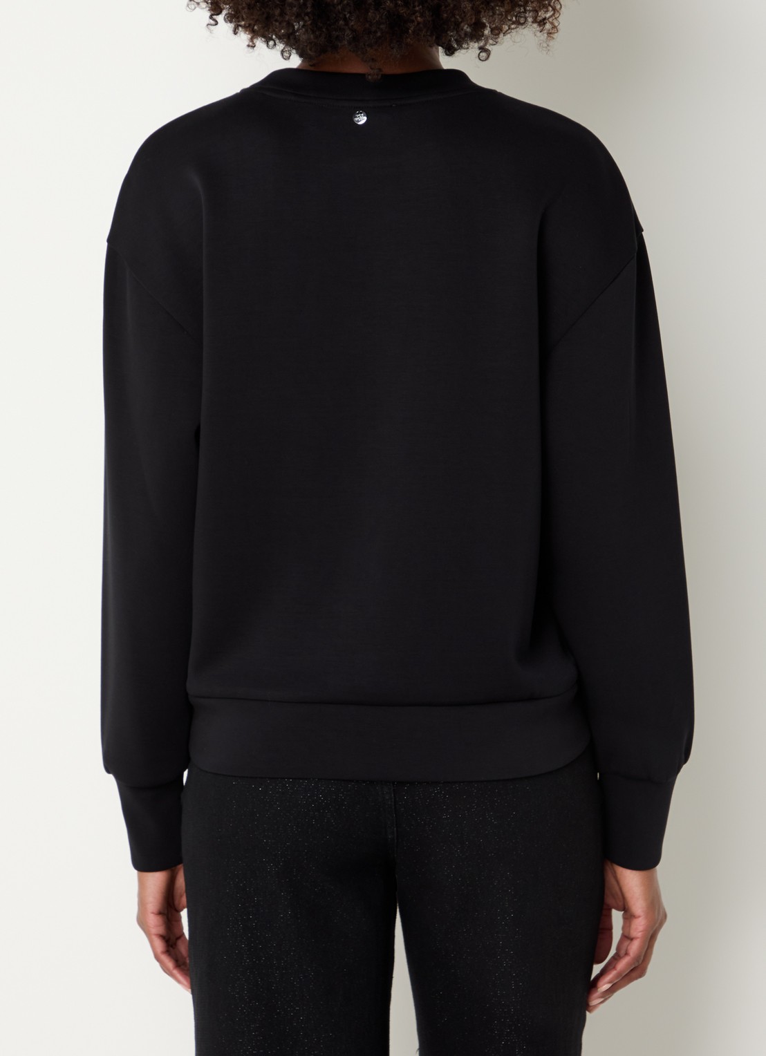 Mos Mosh MMNeve sweater met pailletten - achterkant zwart