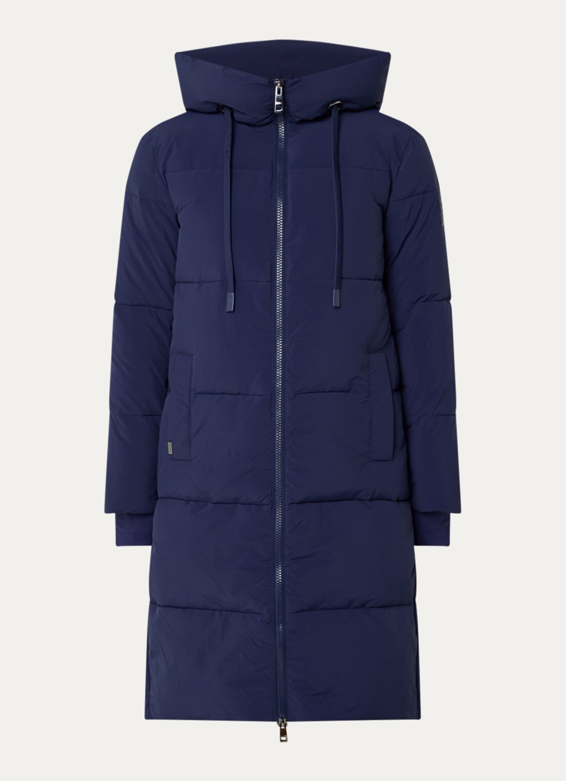 Mos Mosh MMNova Terma puffer jas met capuchon - voorkant 2 donkerblauw