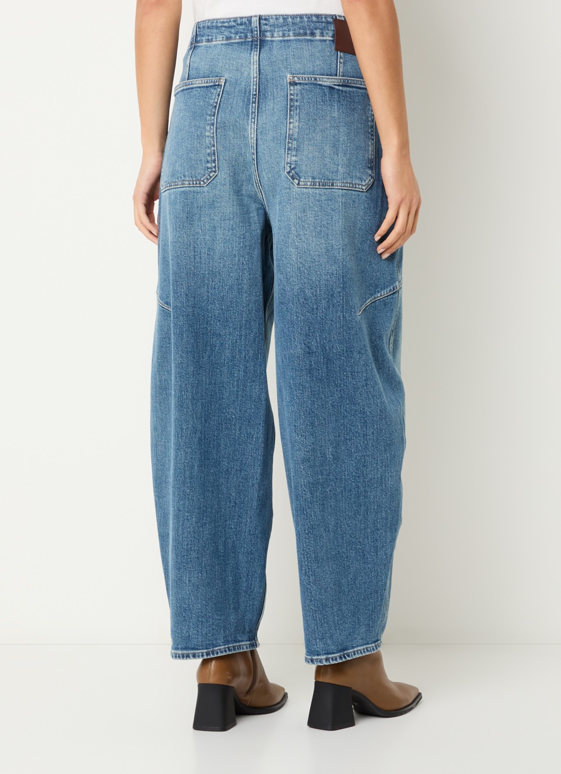 Mos Mosh MMRosy Galleon boyfriend jeans met medium wassing - achterkant 7 indigo