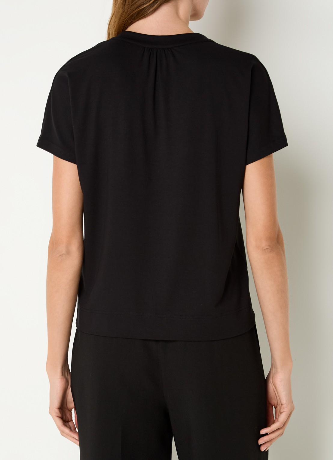 Mos Mosh MMShira T-shirt met V-hals - achterkant zwart