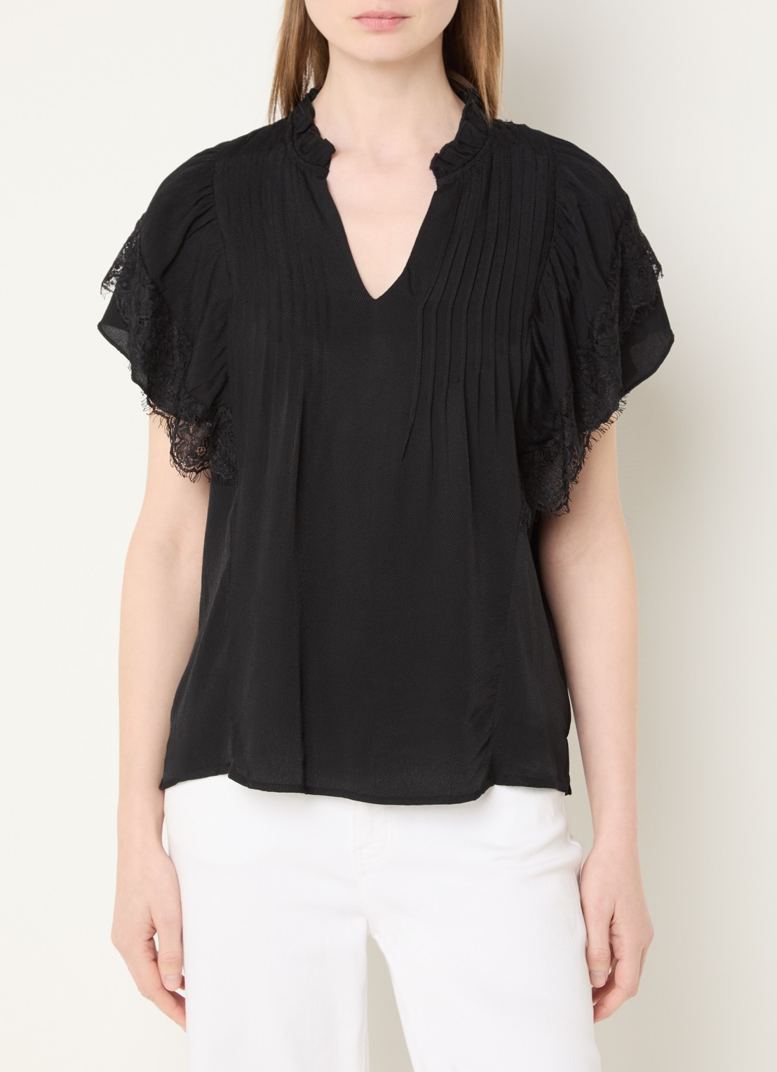 Mos Mosh MMWea tuniek met broderie - detail 4 zwart