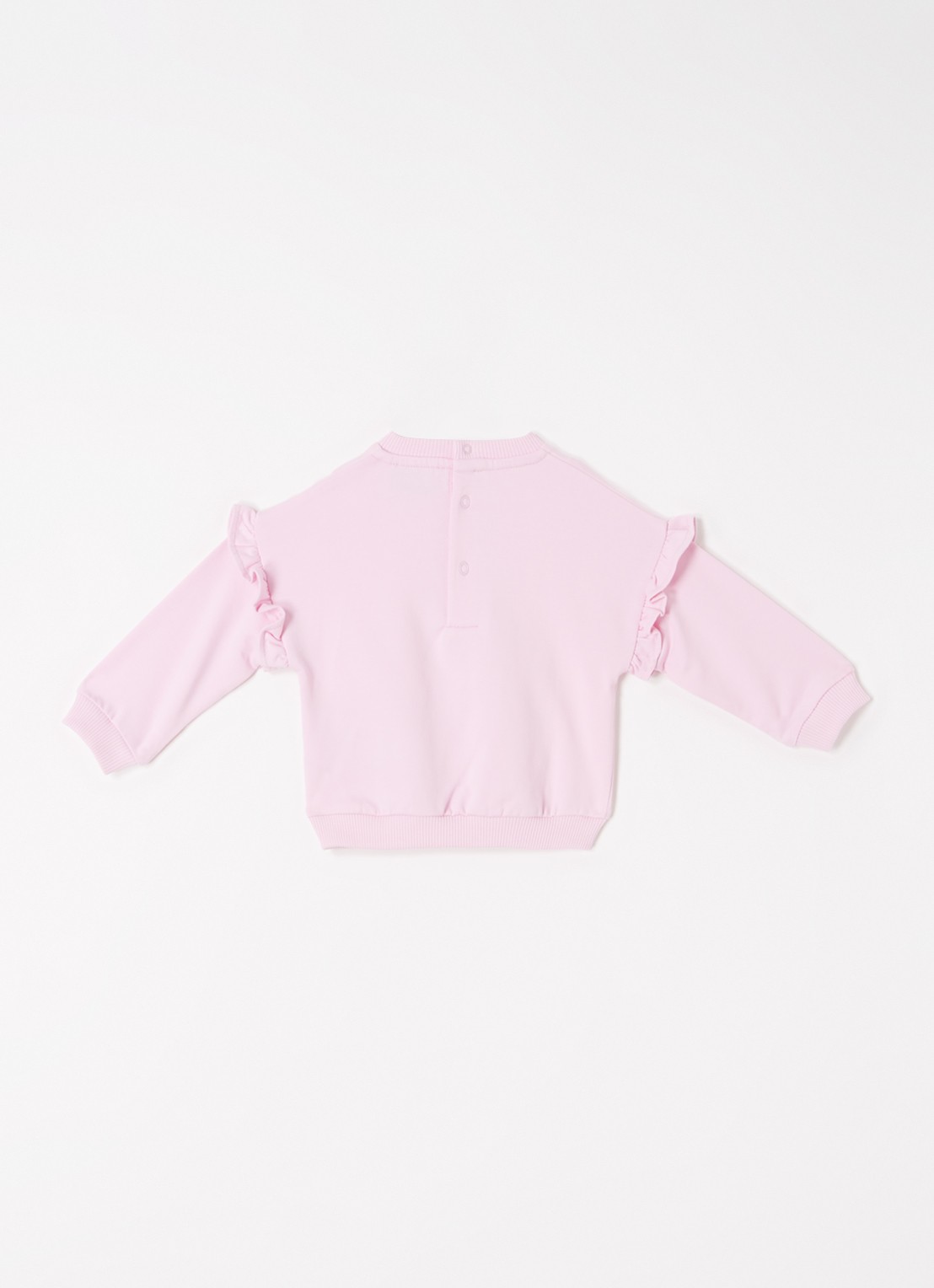 Moschino Babyset met sweater en joggingbroek 2-delig - voorkant 2 zalmroze