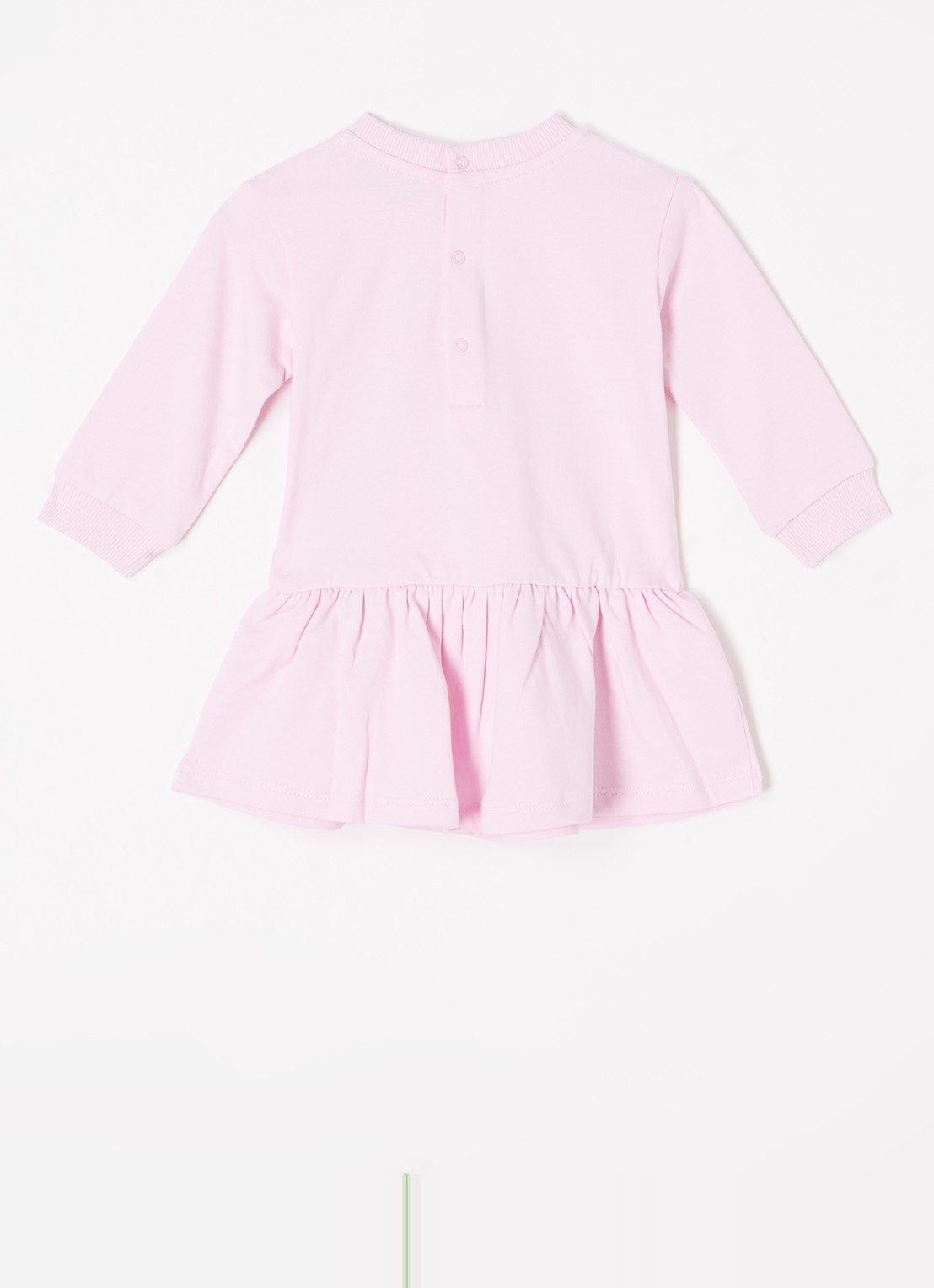 Moschino Trui-jurk met frontprint - achterkant roze