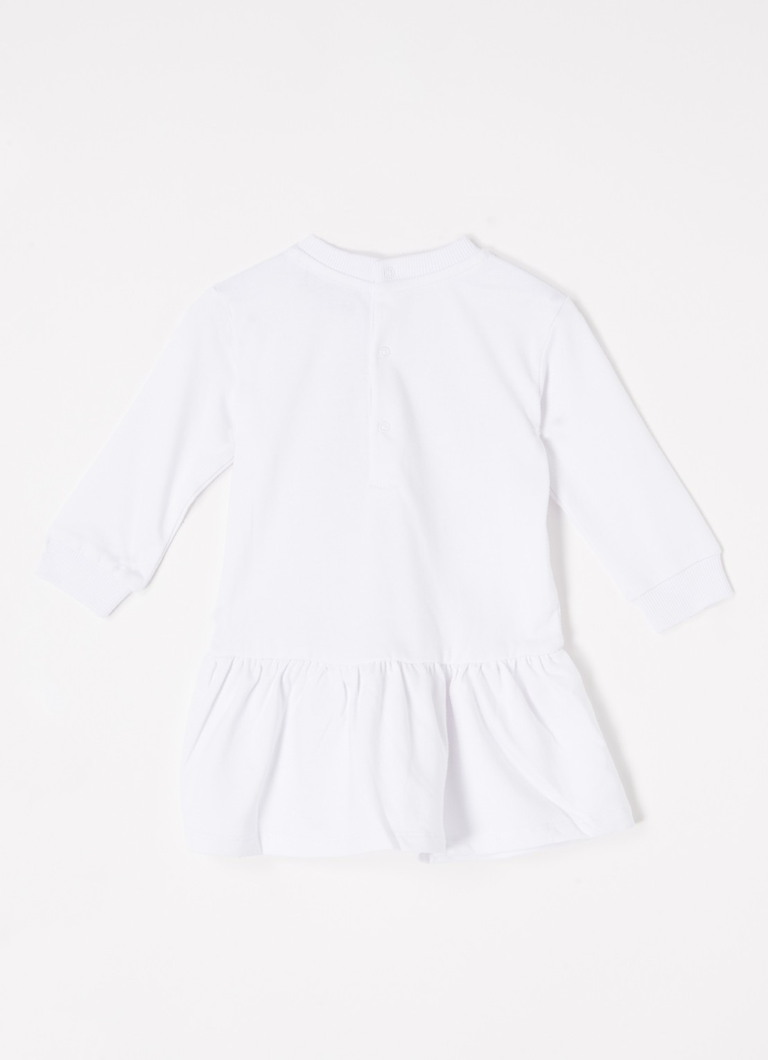 Moschino Trui-jurk met logoprint - achterkant wit