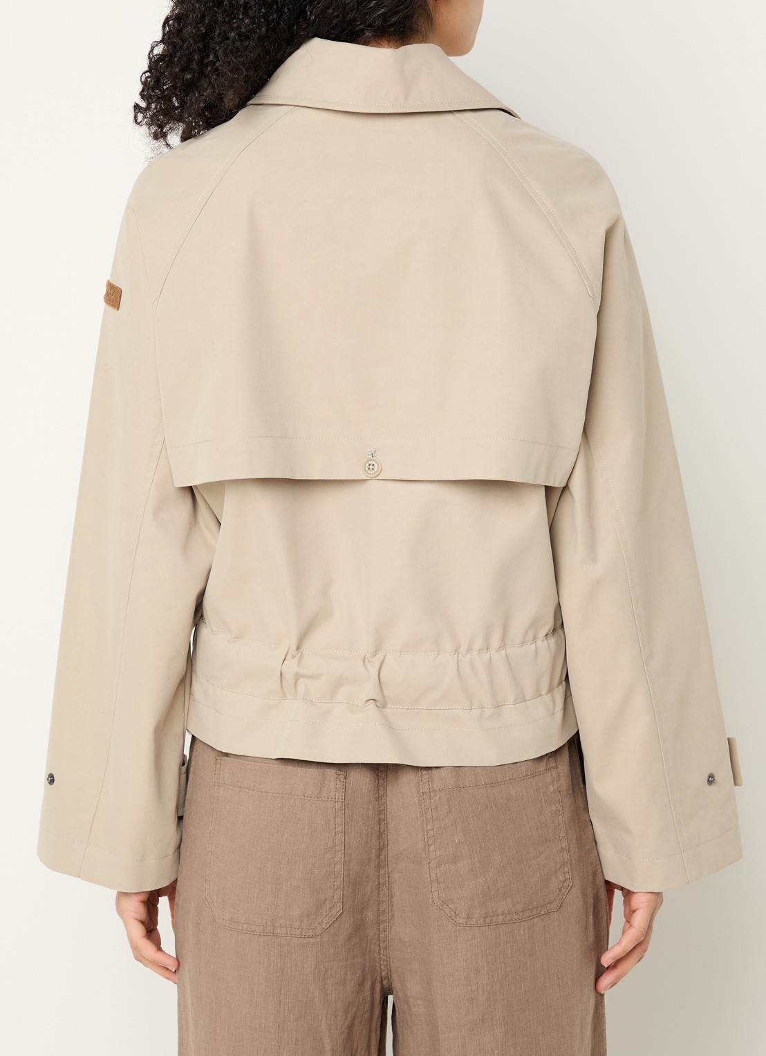 Moscow Danae trenchcoat met ceintuur - achterkant beige
