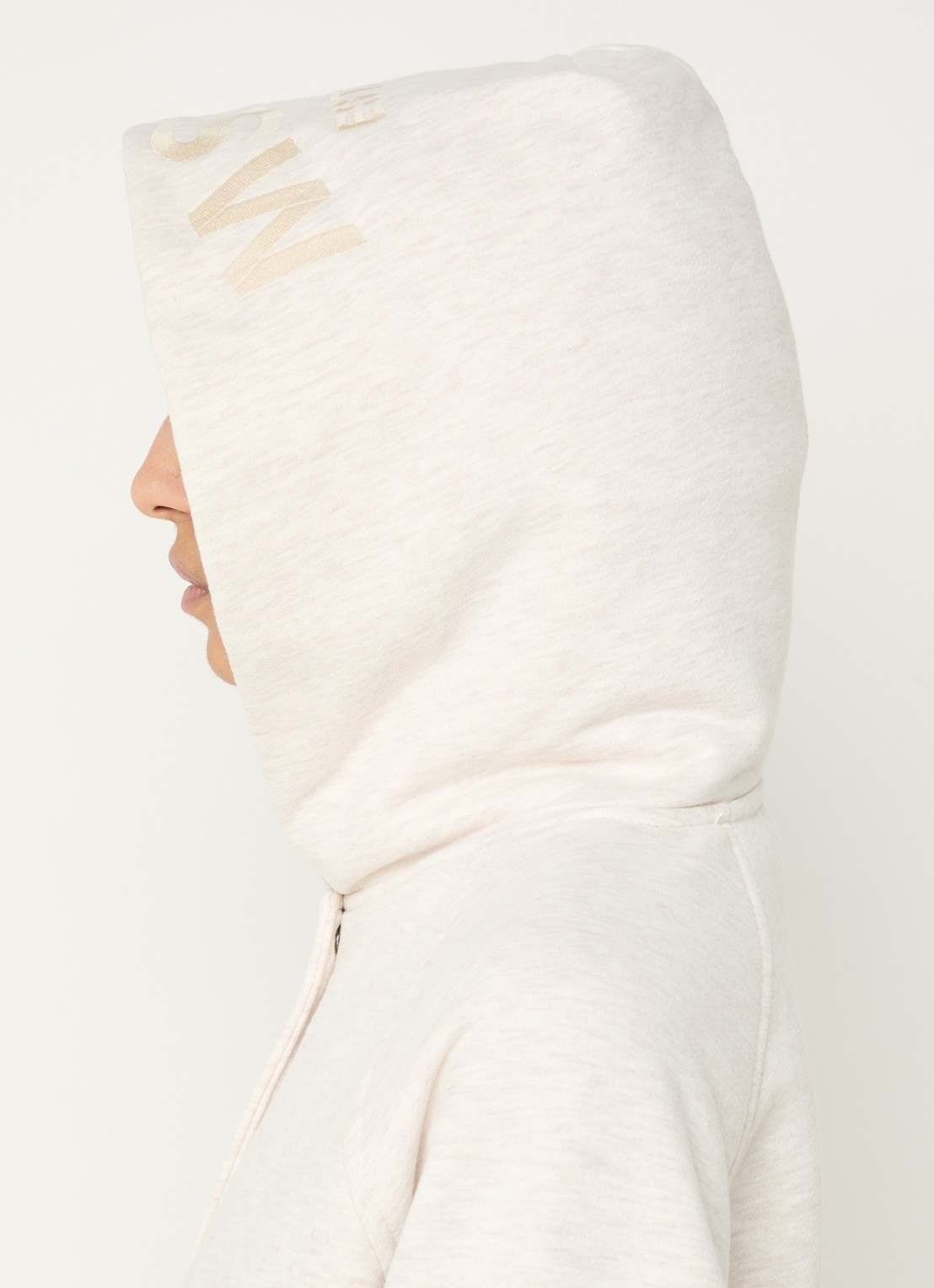 Moscow Elmy sweatvest met capuchon en steekzakken - detail 4 beige