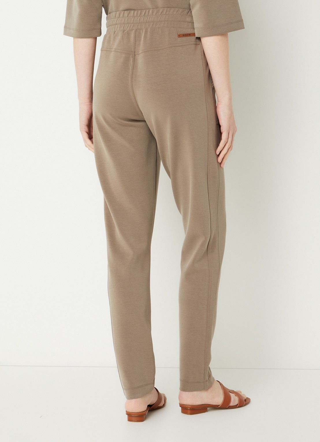 Moscow Jukin tapered fit pantalon met steekzakken - achterkant lichtbruin