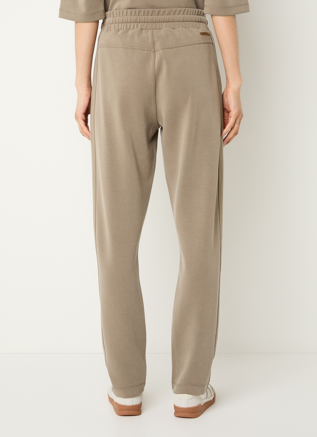 Moscow Jukin tapered fit pantalon met steekzakken - achterkant 2 lichtbruin