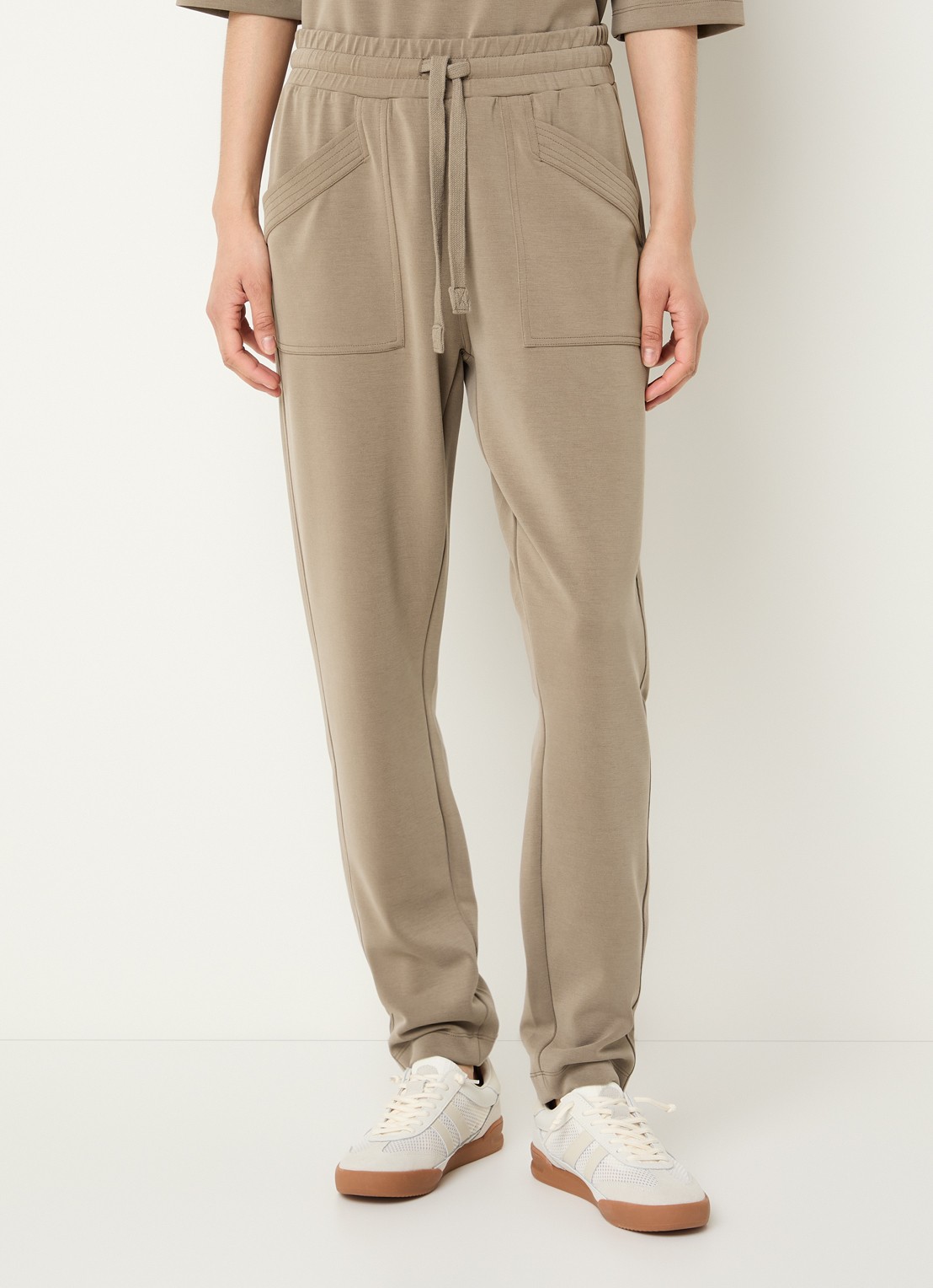 Moscow Jukin tapered fit pantalon met steekzakken - detail 4 lichtbruin