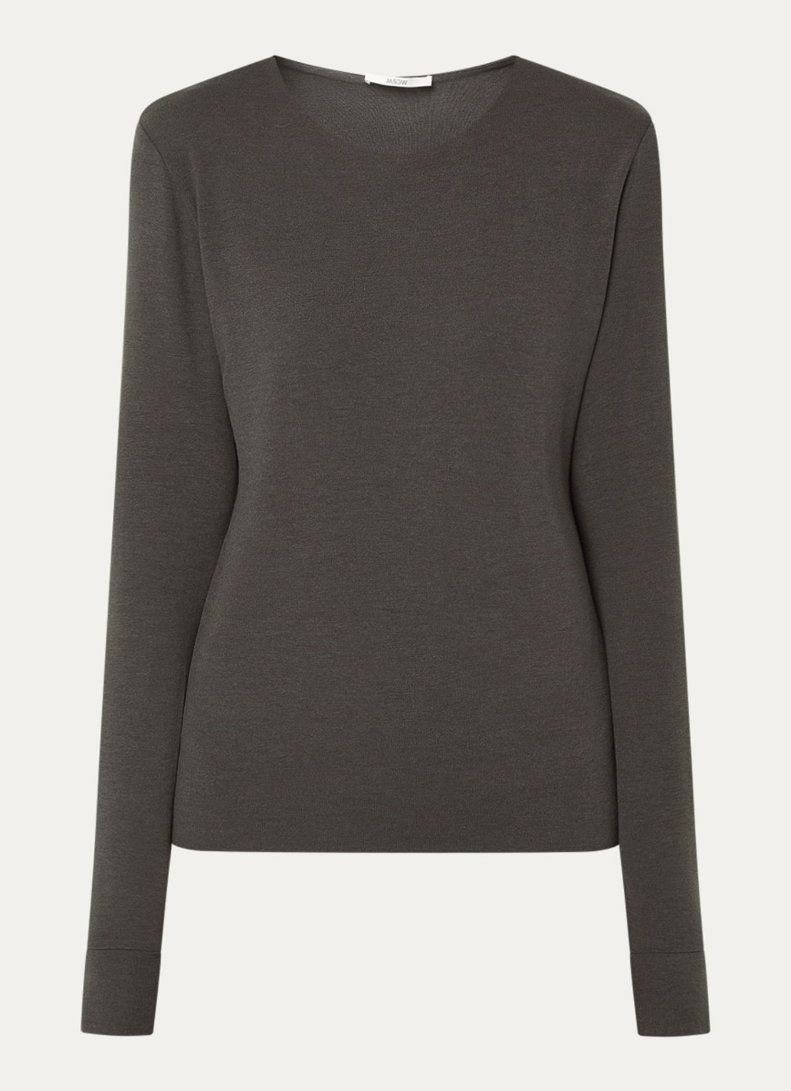 Moscow Lucia longsleeve met ronde hals - voorkant 3 antraciet