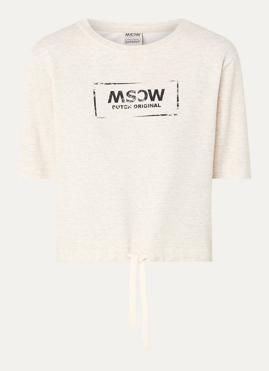 Moscow Moscow T-shirt met logo - voorkant 3 beige