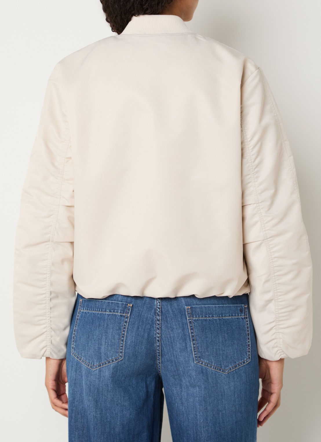 Moscow Willow bomberjack met steekzakken - achterkant creme