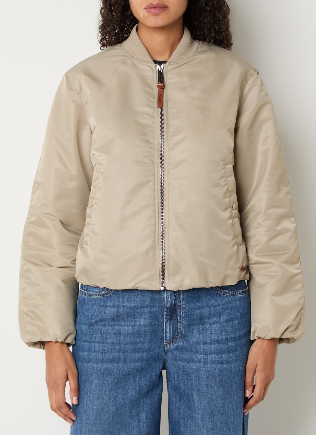 Moscow Willow bomberjack met steekzakken - detail 4 khaki