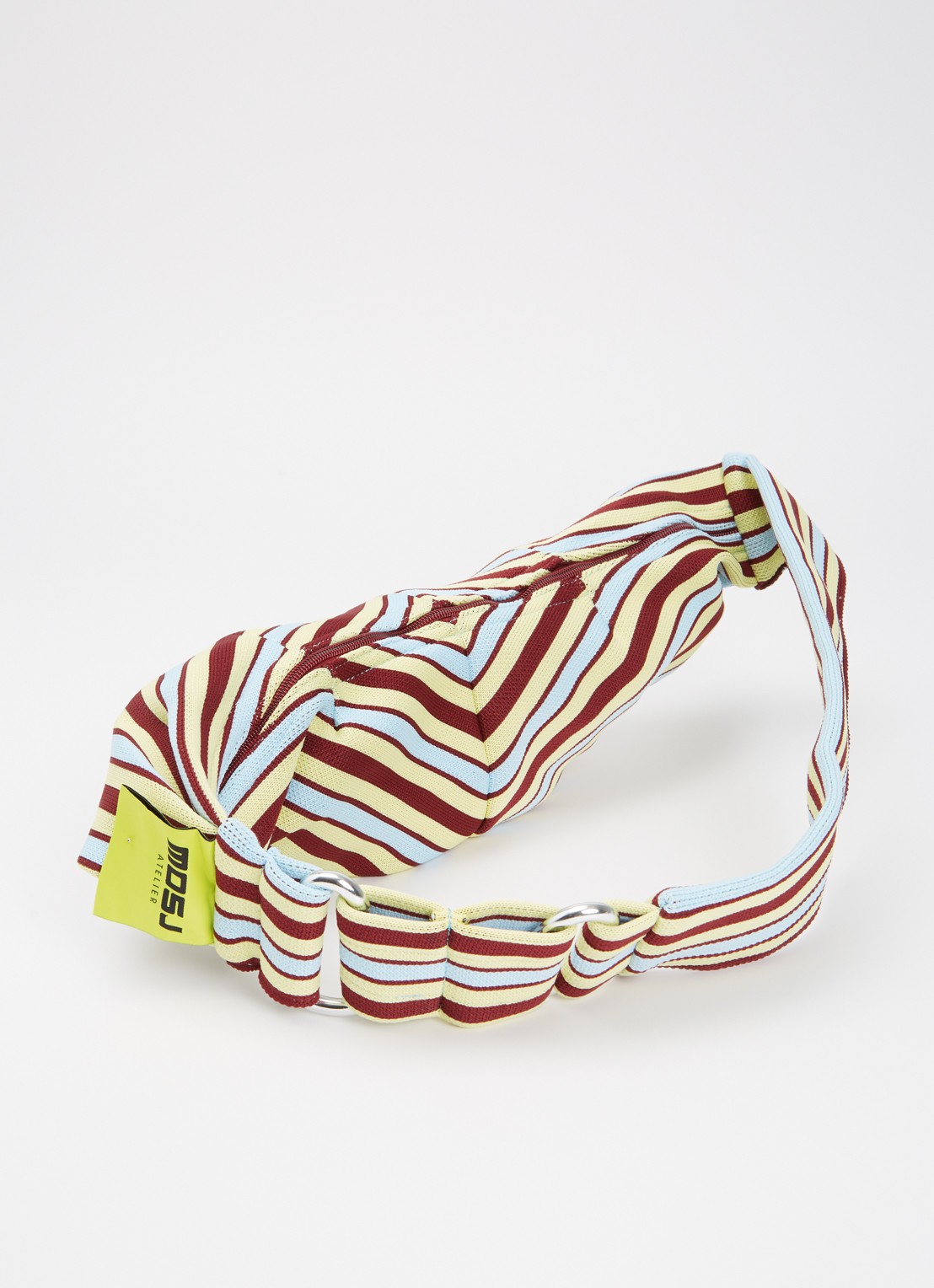 MOSJ Atelier Capri crossbodytas met verstelbare schouderriem - achterkant 5 bordeauxrood