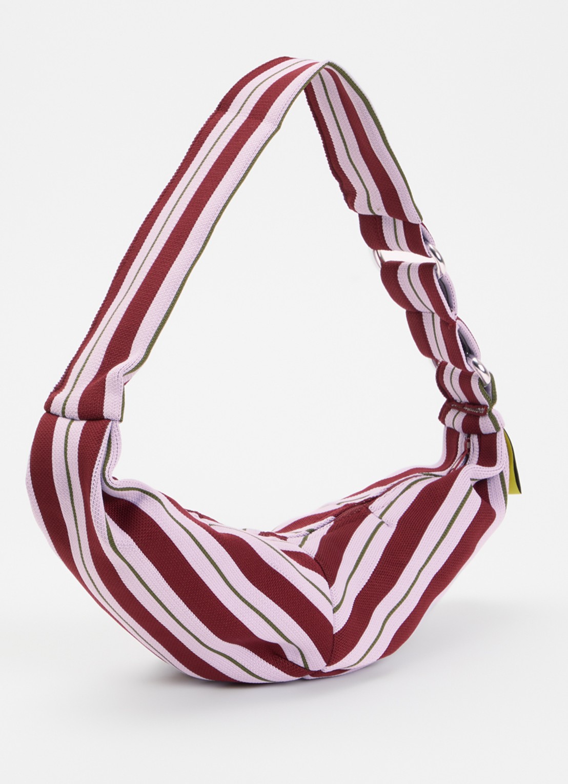 MOSJ Atelier Little B crossbodytas met streepprint - achterkant 5 lila