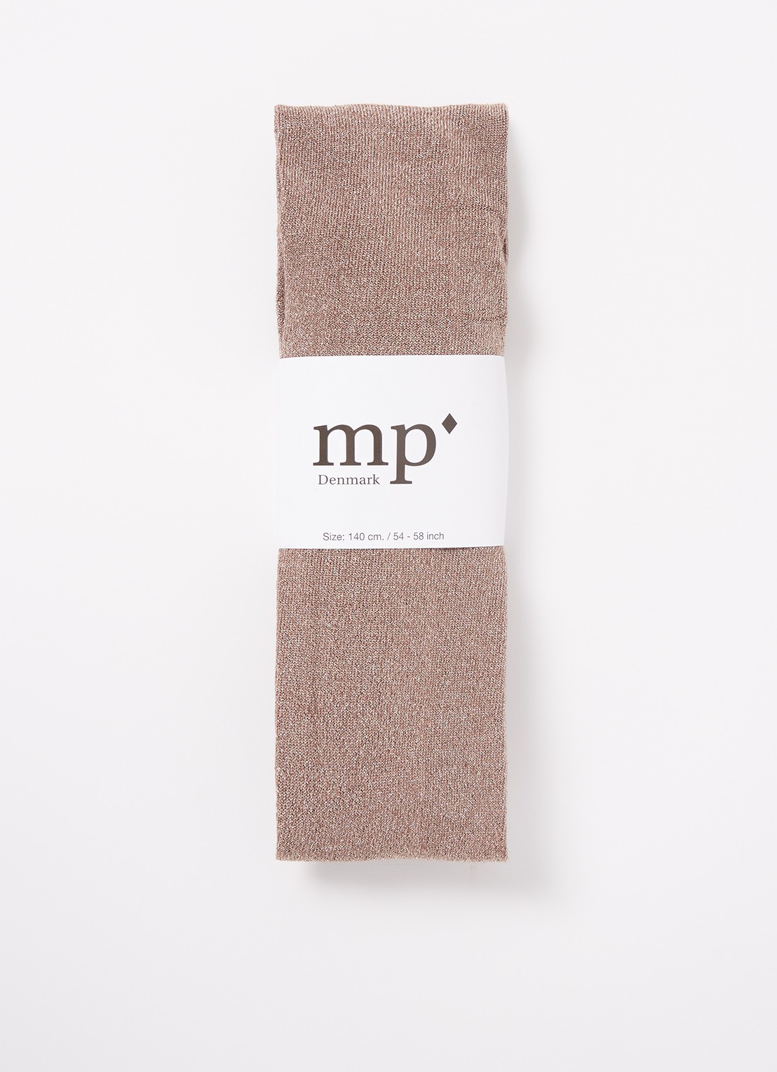 mp Denmark Maillot in katoenblend met lurex - voorkant 2 taupe