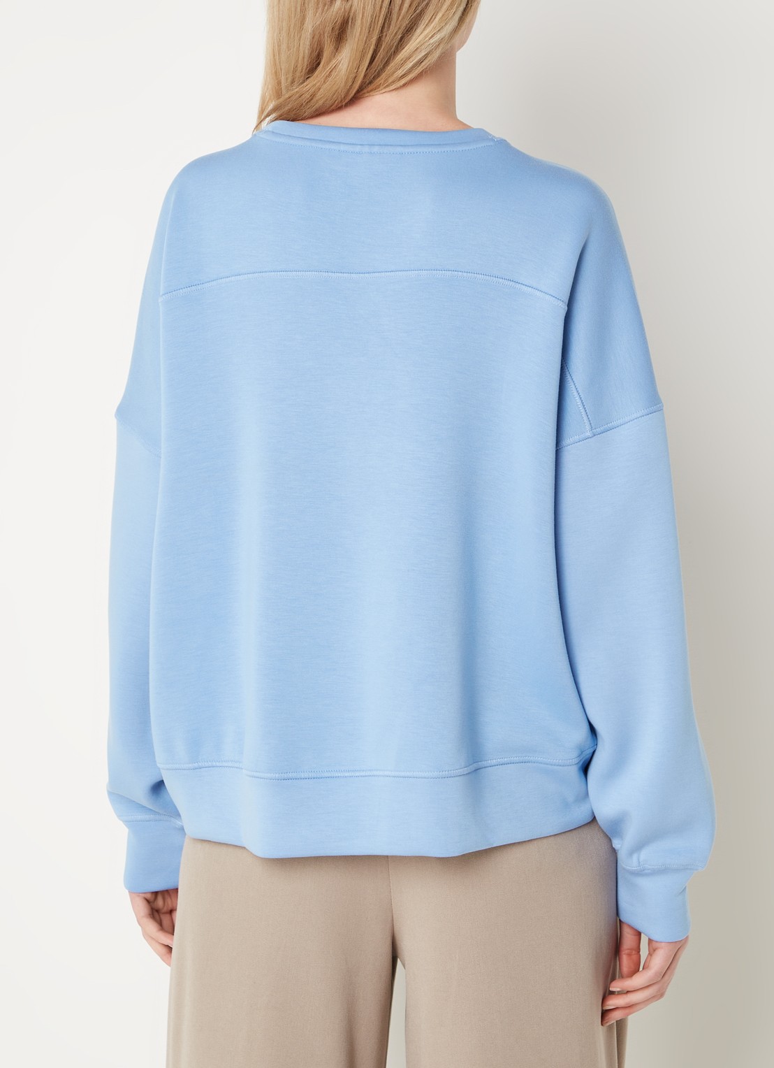 MSCH Copenhagen Ima sweater met stretch - achterkant 2 blauw