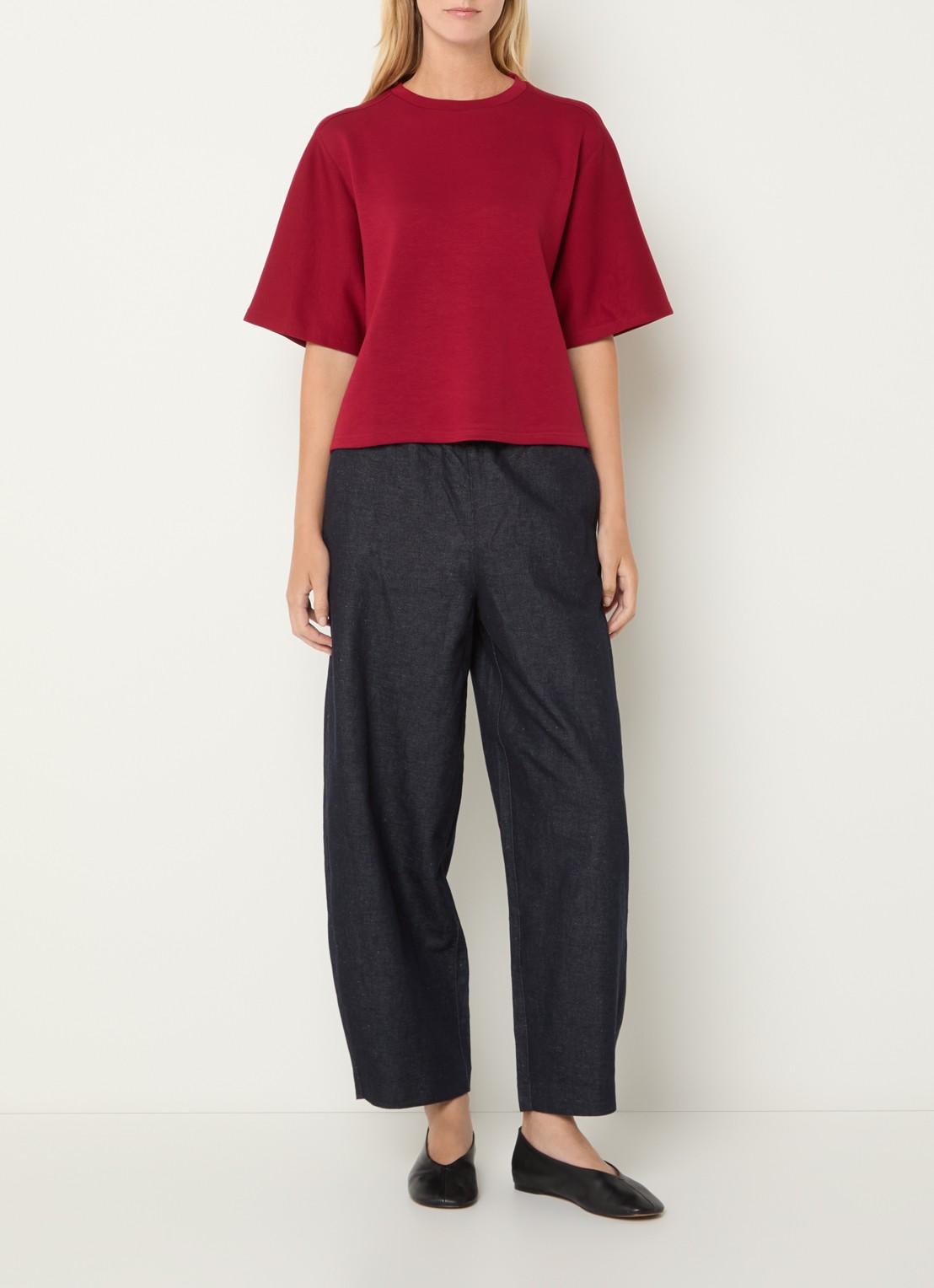 MSCH Copenhagen Maelee T-shirt met ronde hals - voorkant 2 steenrood