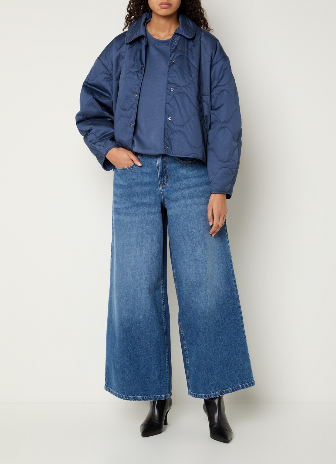 MSCH Copenhagen MISCHChista jack met steekzakken - voorkant 4 blauw