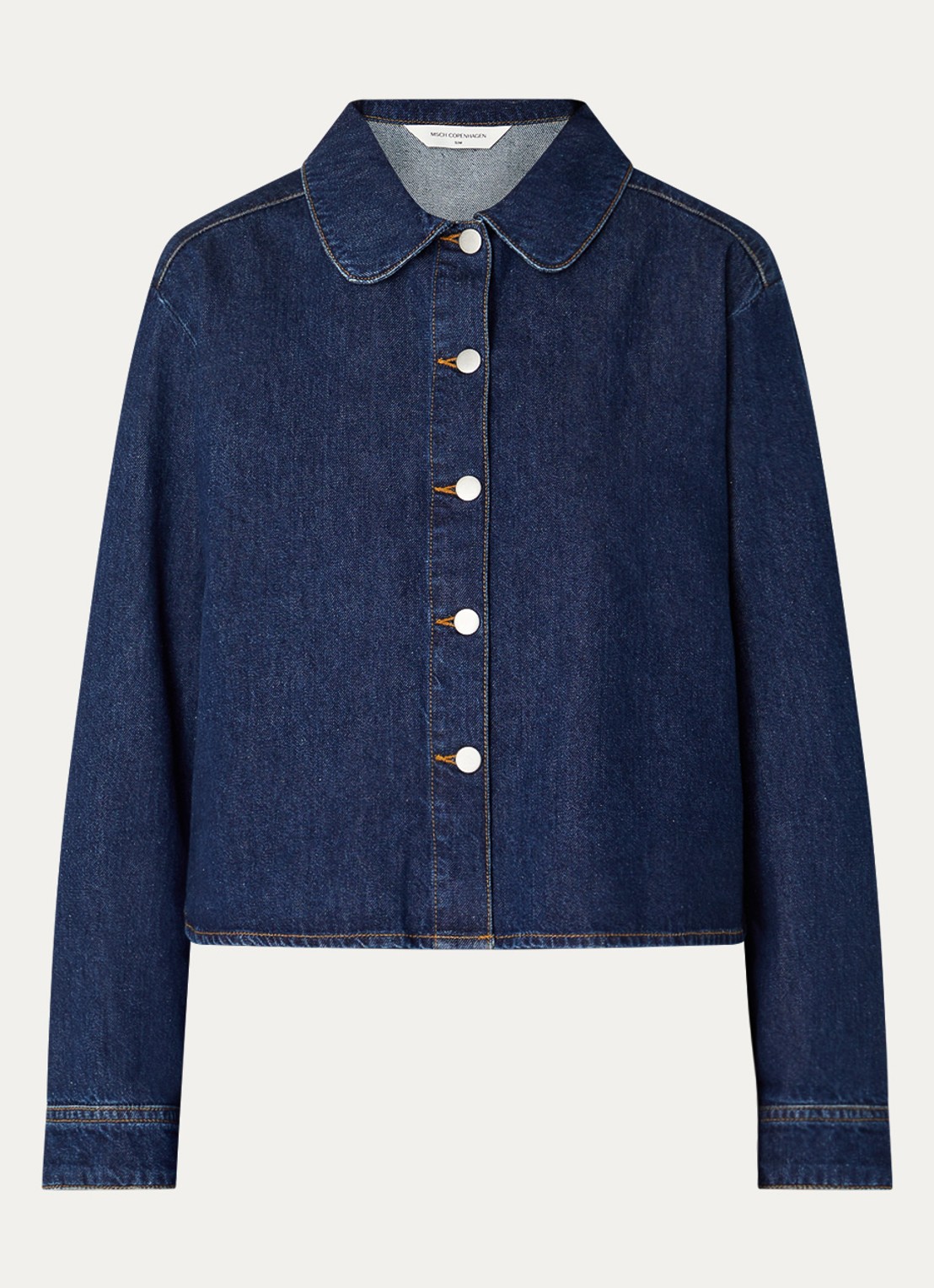 MSCH Copenhagen MSCHAdna blouse van denim - voorkant 3 indigo