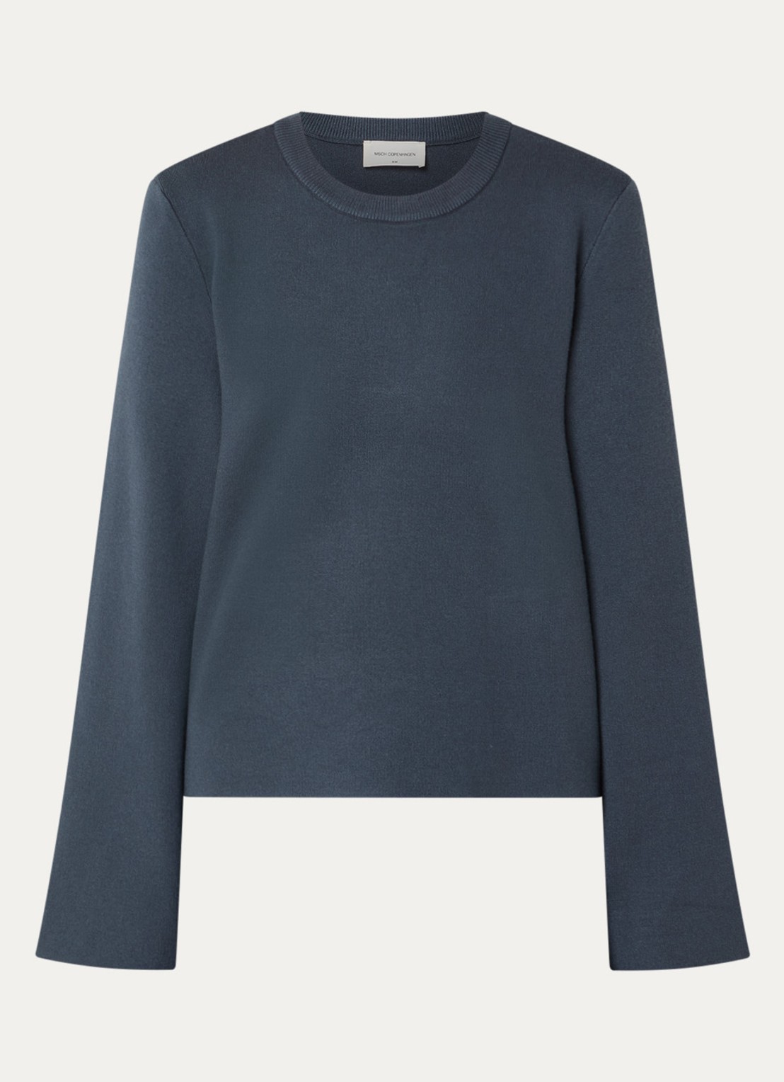 MSCH Copenhagen MSCHAgatha East fijngebreide pullover met ronde hals - voorkant 2 indigo