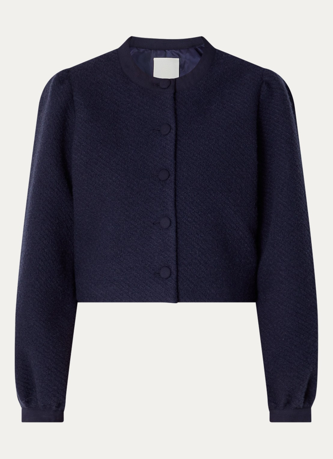 MSCH Copenhagen Mschdazzle jack in wolblend - voorkant 3 donkerblauw