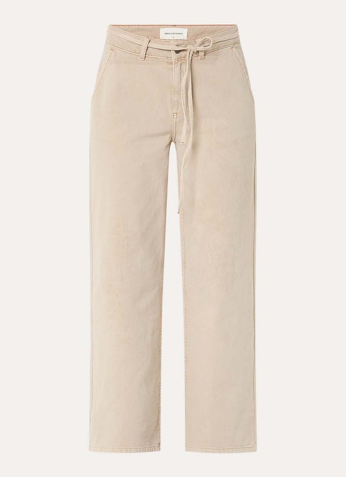 MSCH Copenhagen MSCHLio high waist regular fit jeans met gekleurde wassing - voorkant 3 beige