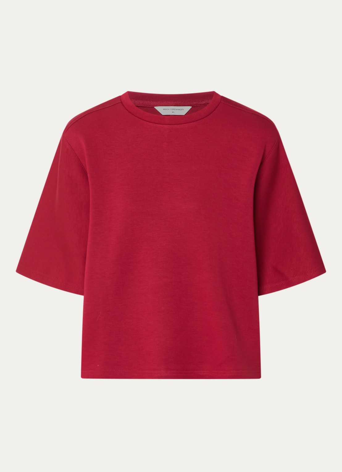 MSCH Copenhagen MSCHMaelee T-shirt met ronde hals - voorkant steenrood