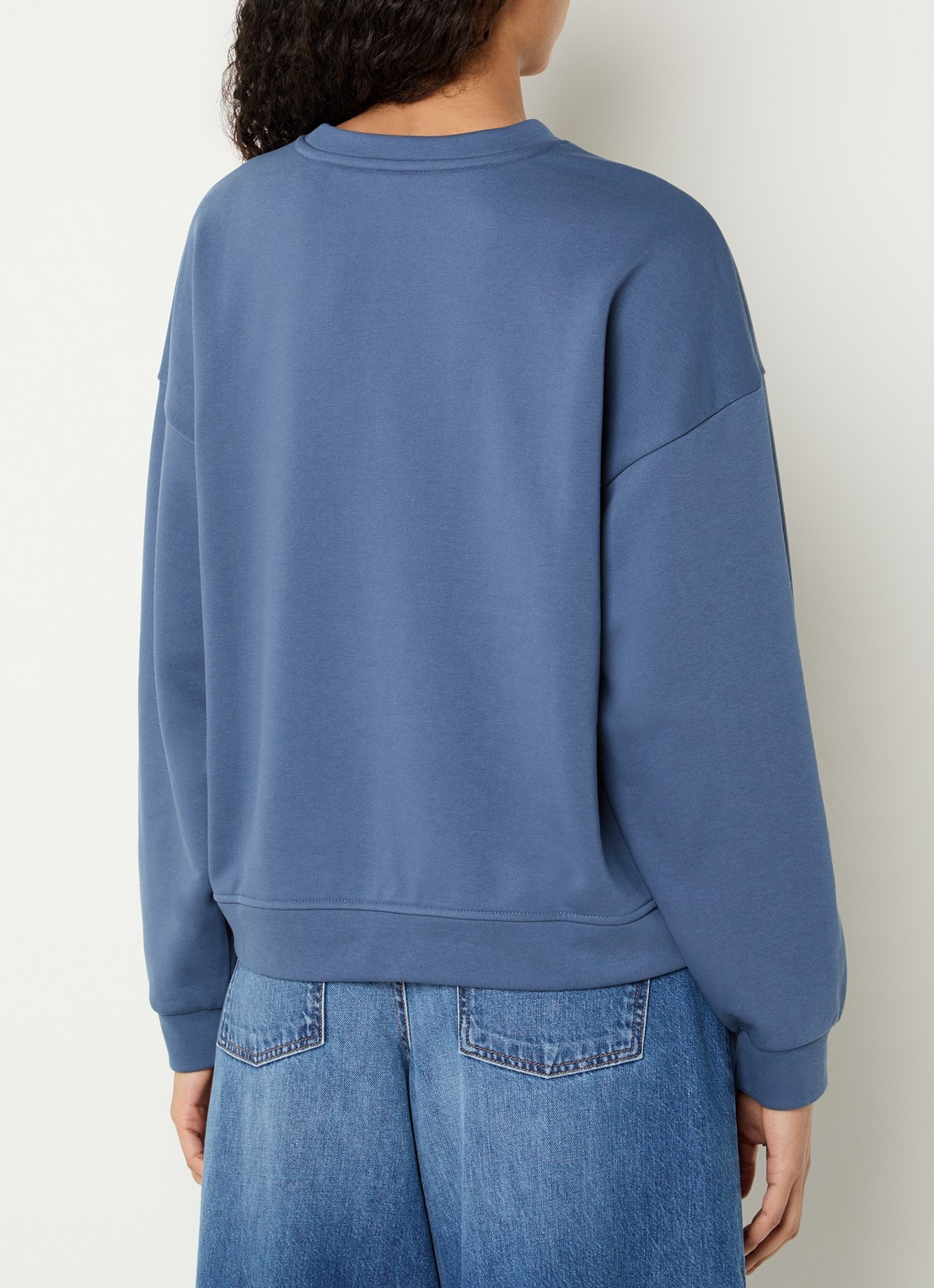 MSCH Copenhagen MSCHMela sweater met logoprint - achterkant 3 blauw