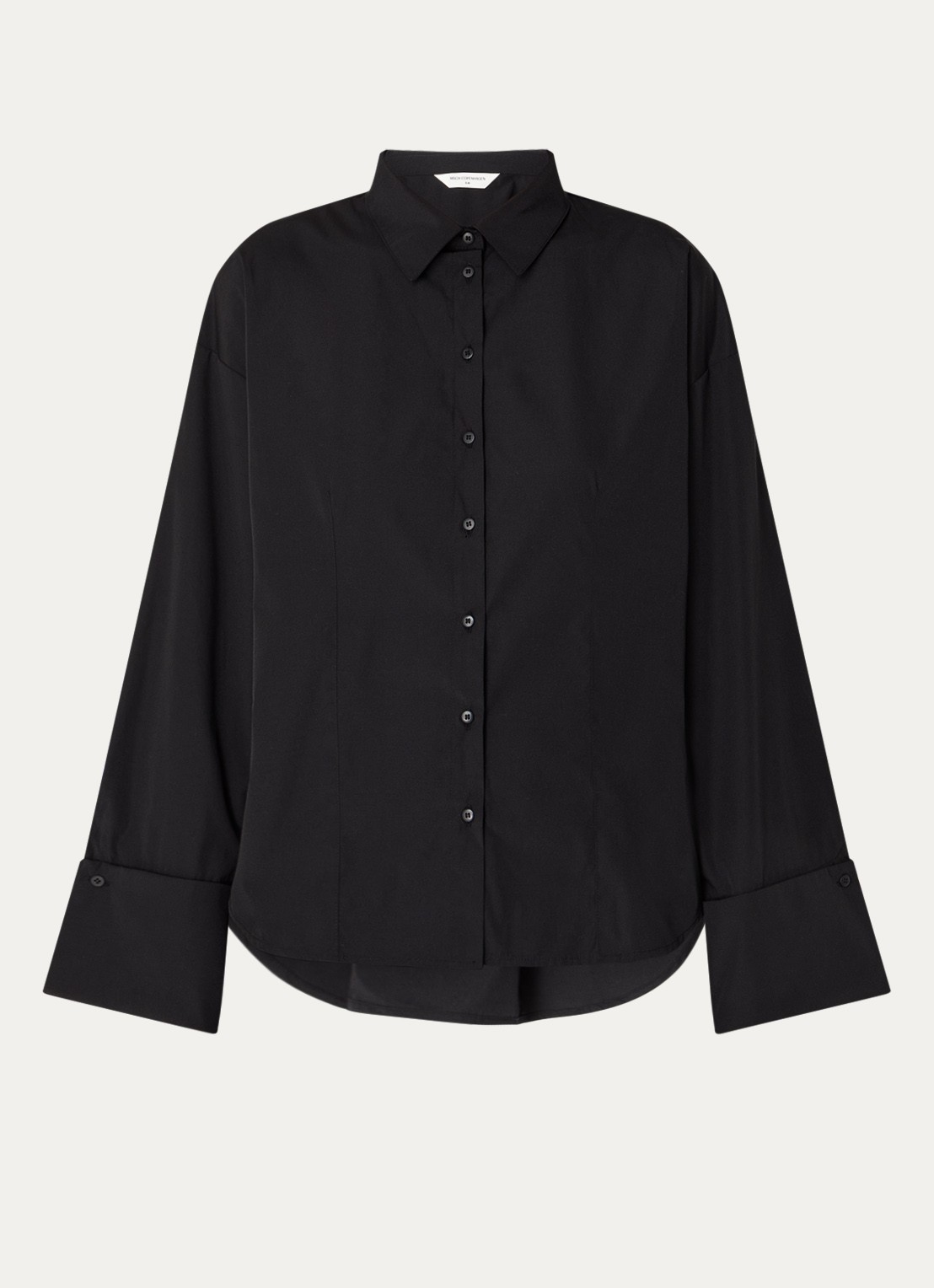 MSCH Copenhagen Mschnatalia blouse met knoopdetail - voorkant zwart