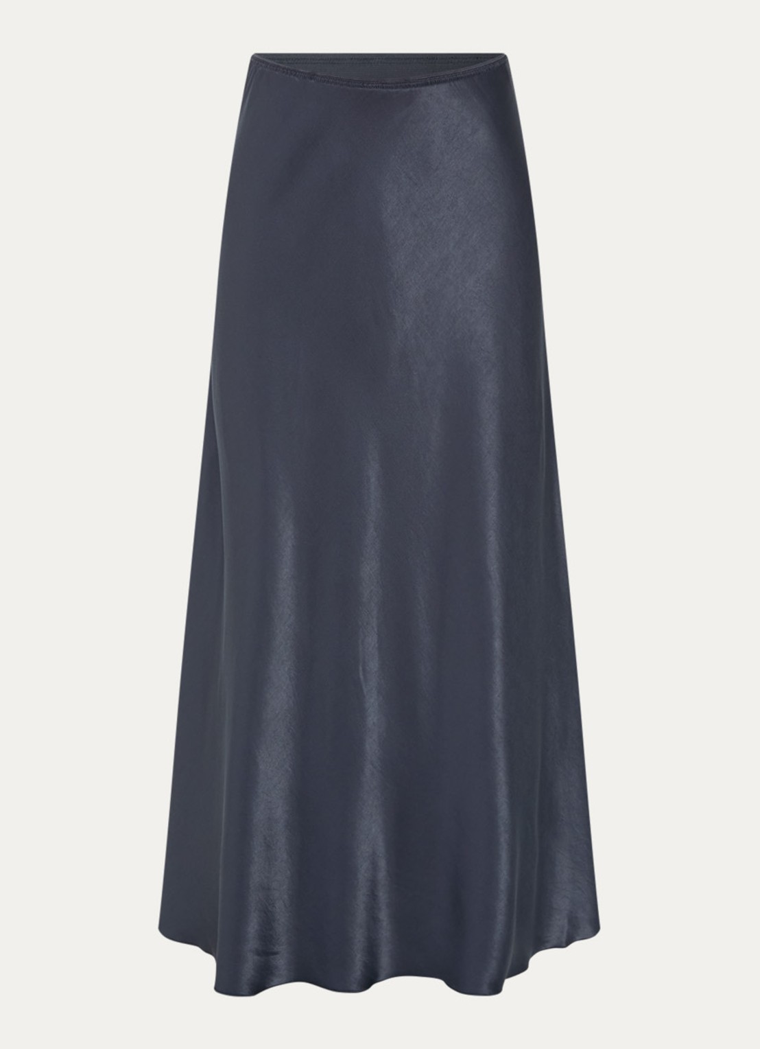 MSCH Copenhagen MSCHNicolette Ullas maxi rok van satijn - voorkant indigo