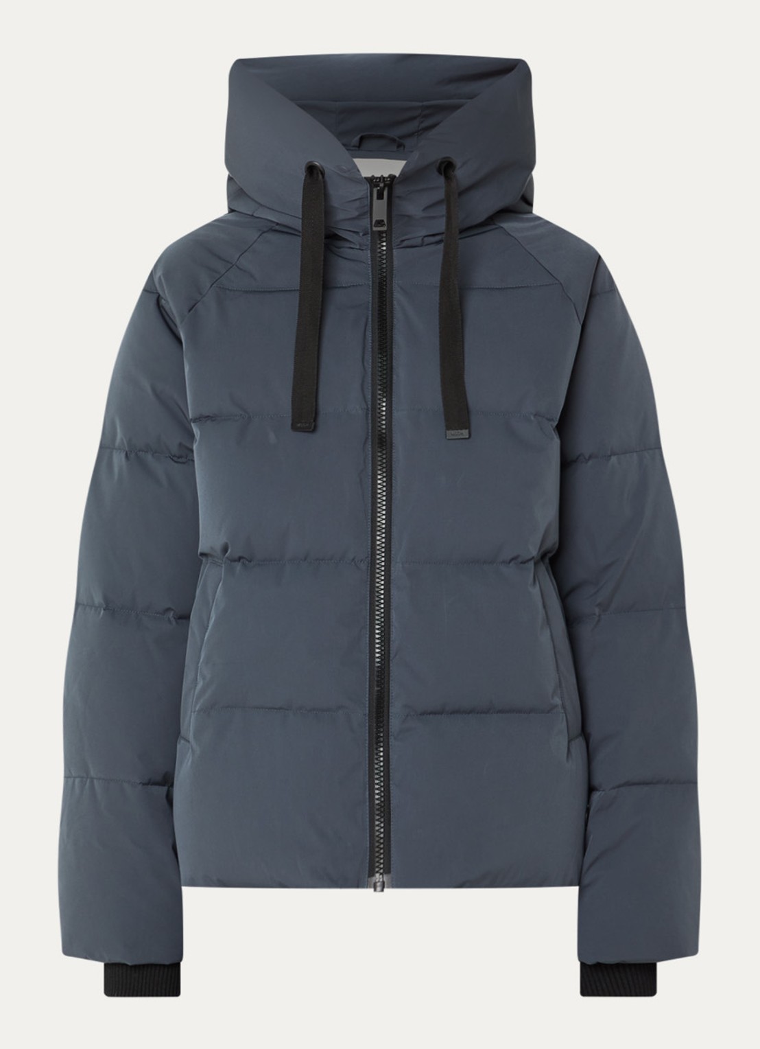 MSCH Copenhagen MSCHPavinaria puffer jack met steekzakken en capuchon - voorkant staalblauw