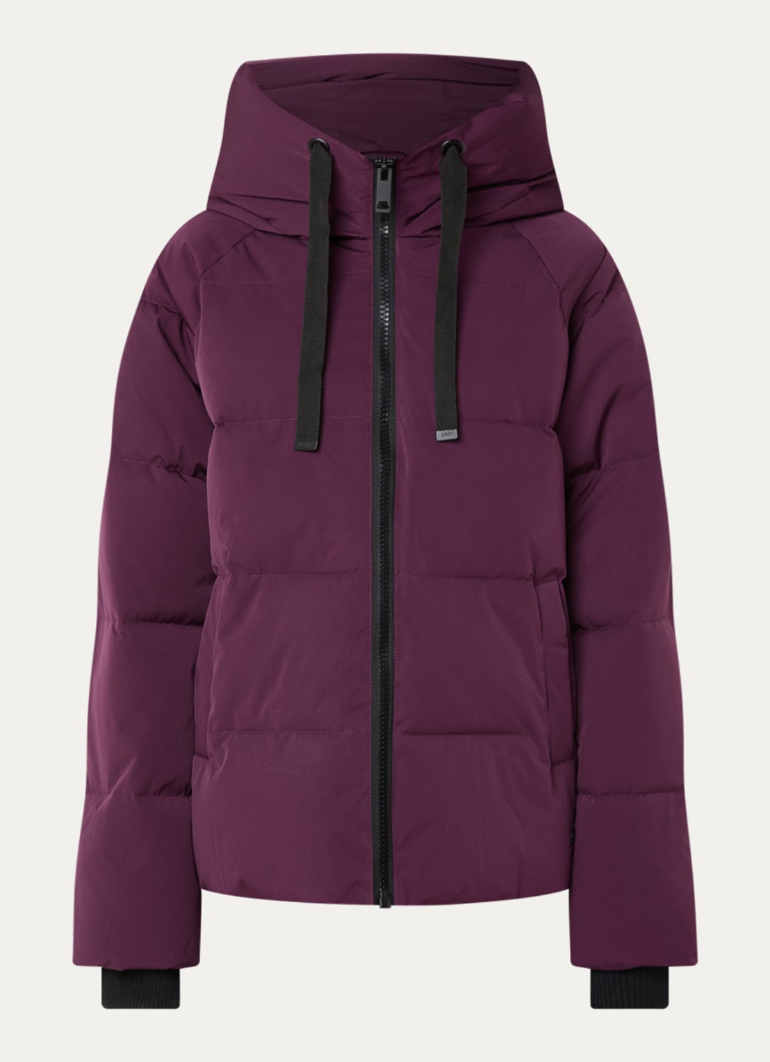 MSCH Copenhagen MSCHPavinaria puffer jack met steekzakken en capuchon - voorkant 2 paars